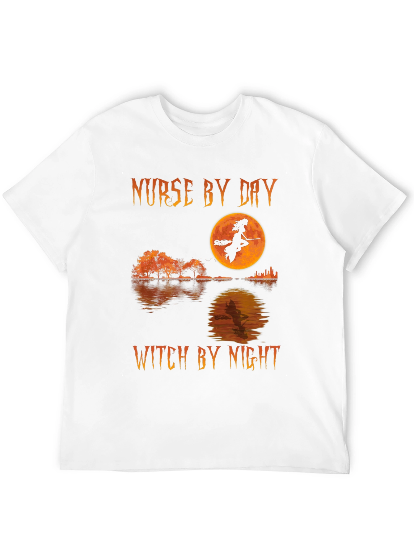 Nurse by Day Witch by Night Halloween T-Shirt