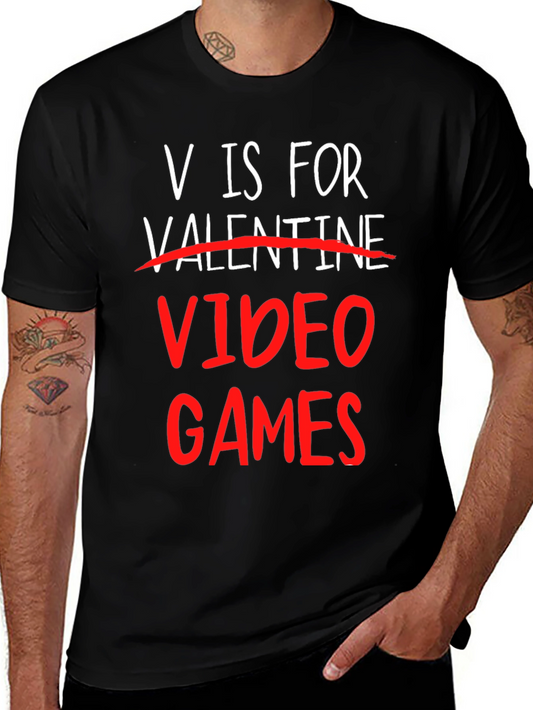 V is for Video Games Graphic Tee