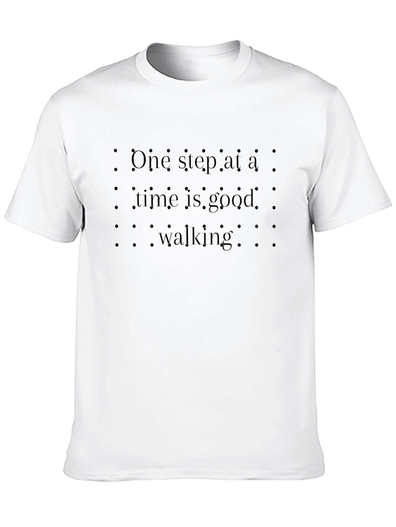 Motivational Walking T-Shirt - Black
