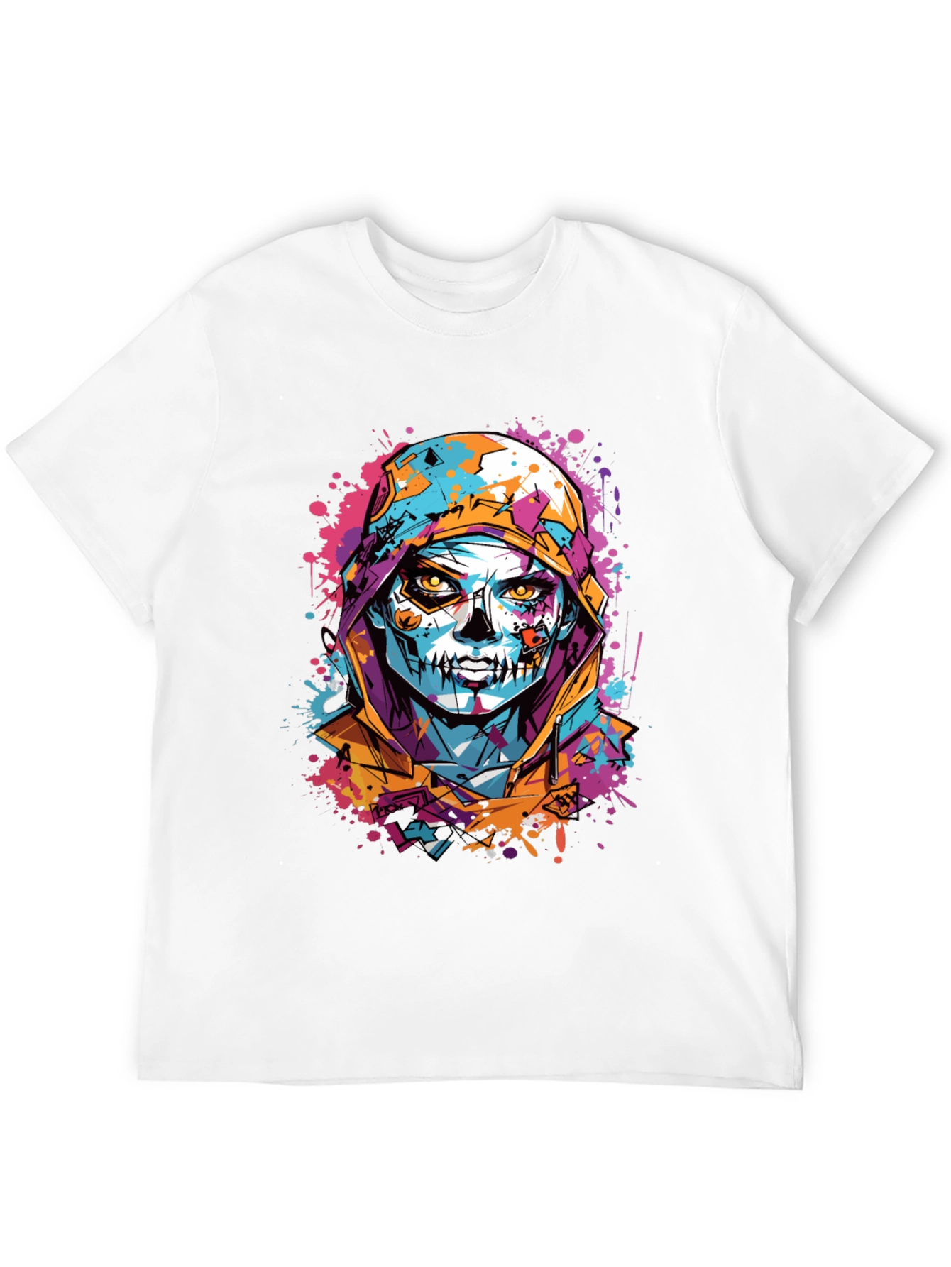 Skull Art Print T-Shirt - Unique Graphic Tee