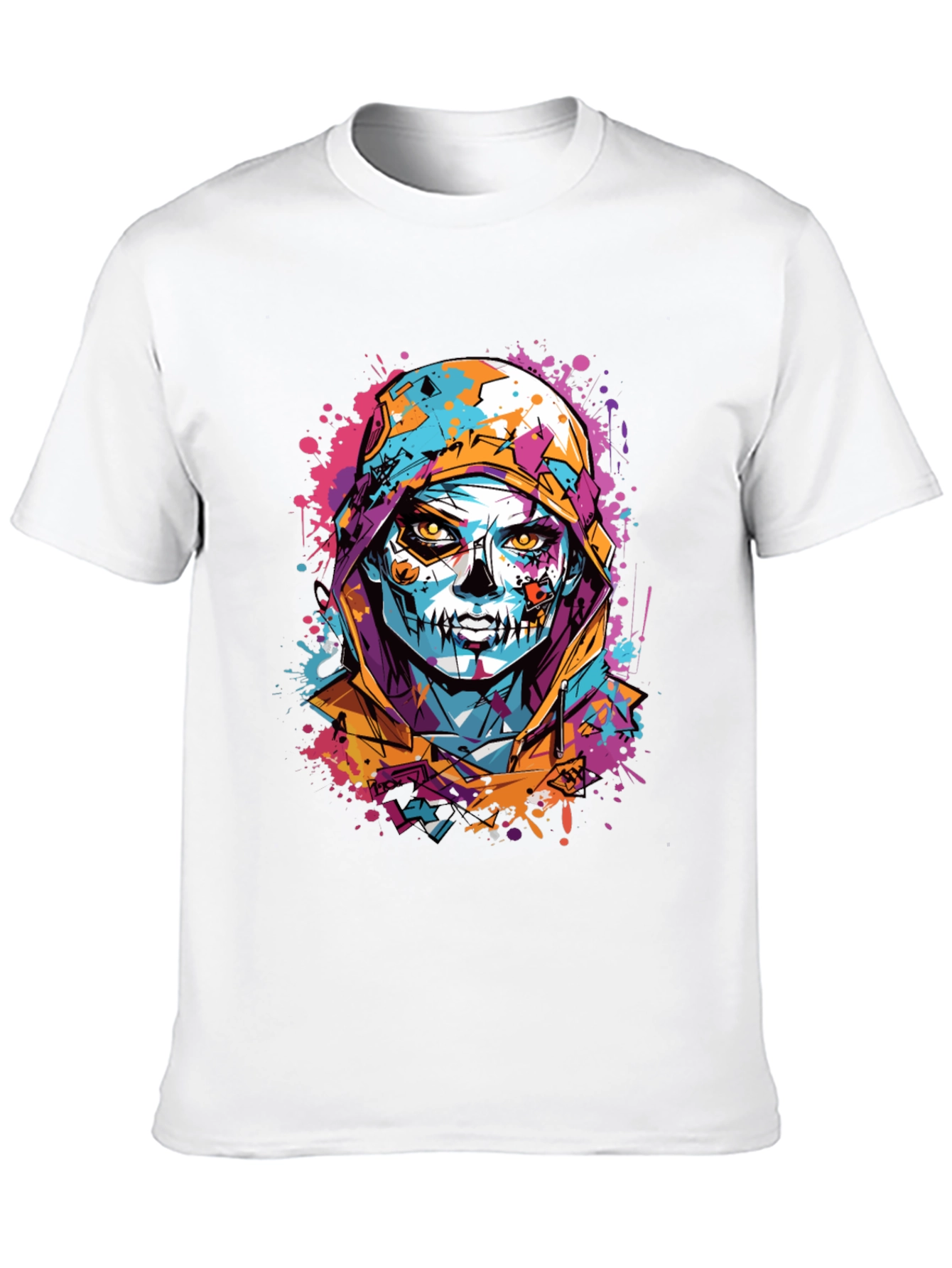 Skull Art Print T-Shirt - Unique Graphic Tee