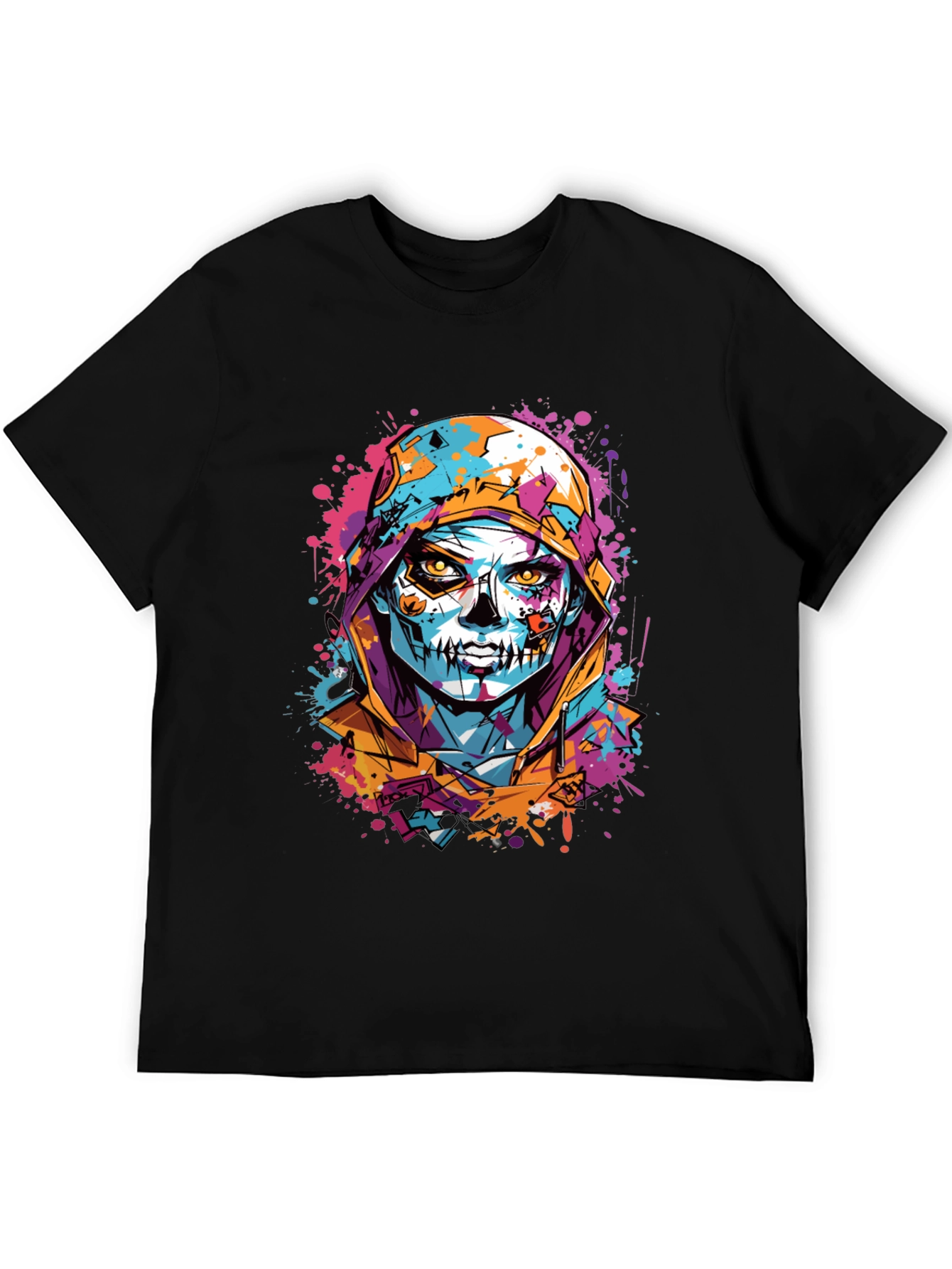 Skull Art Print T-Shirt - Unique Graphic Tee
