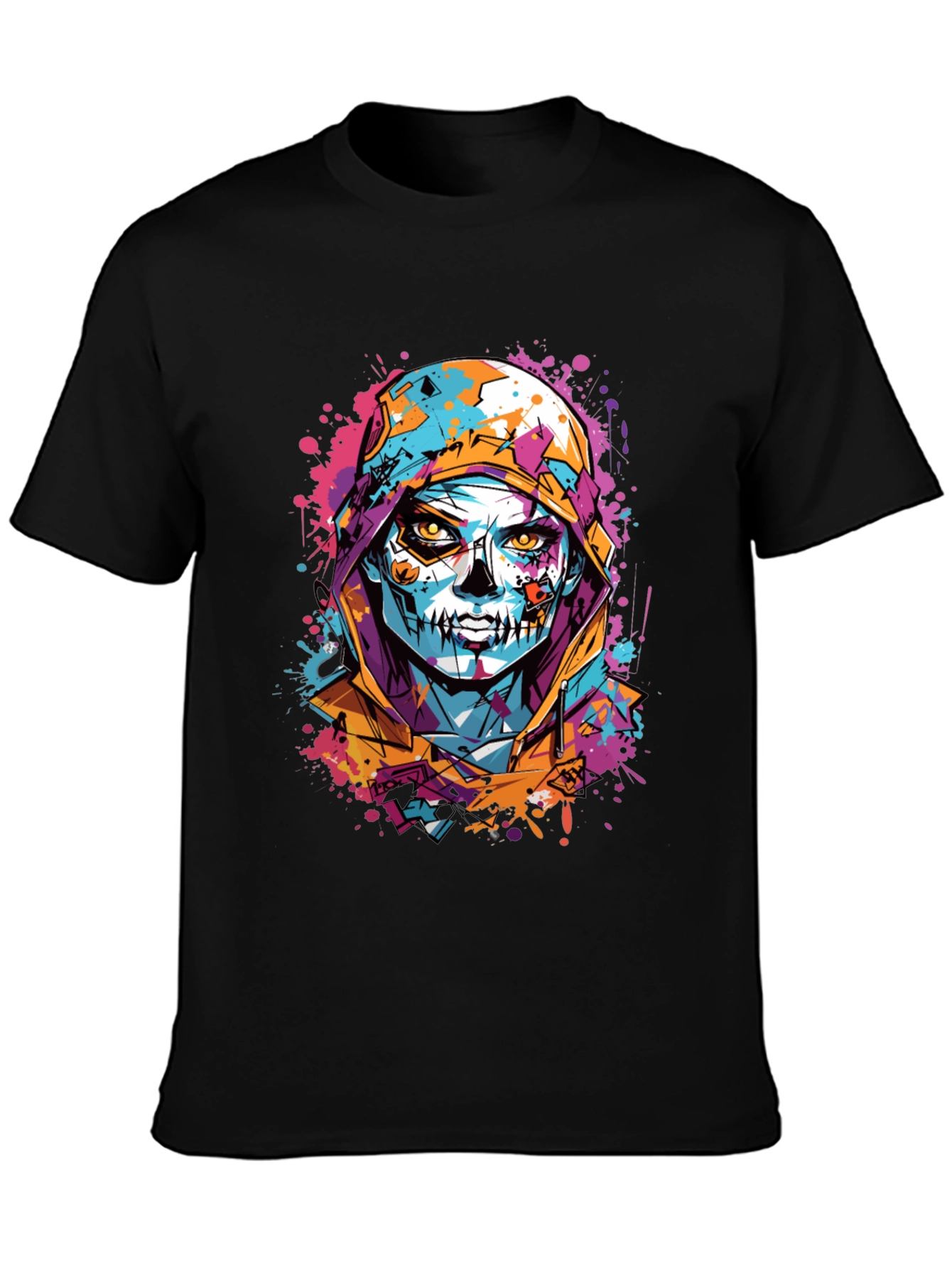 Skull Art Print T-Shirt - Unique Graphic Tee