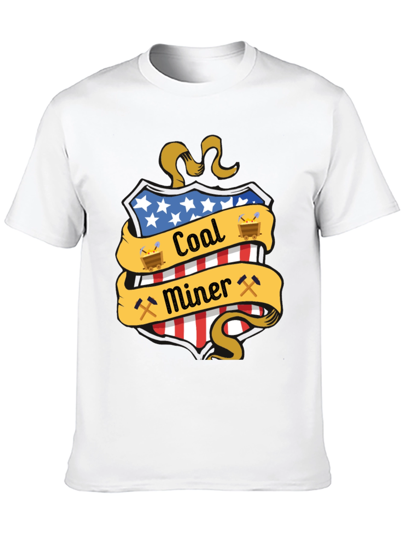 Coal Miner USA Patriotic T-Shirt