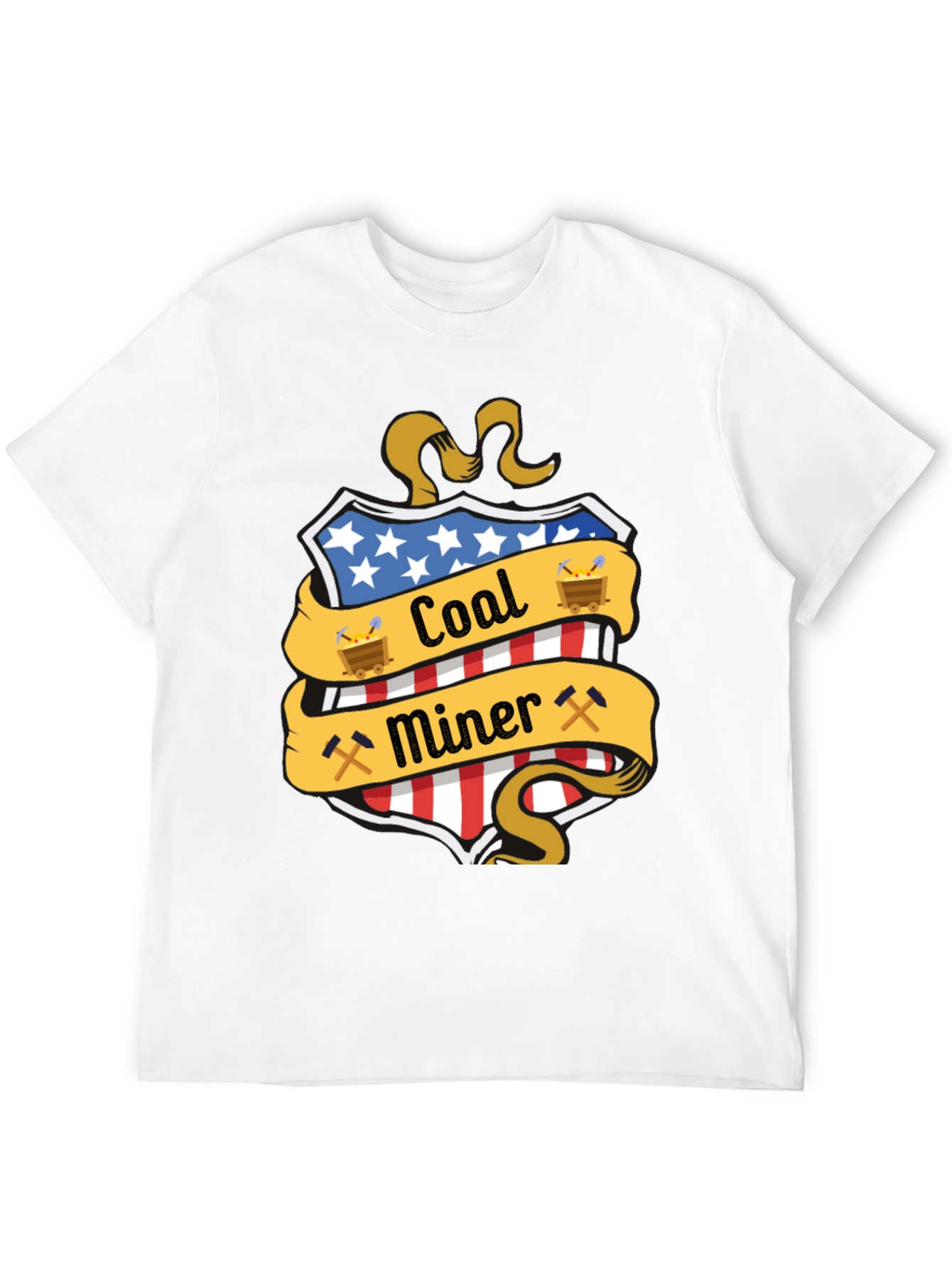 Coal Miner USA Patriotic T-Shirt