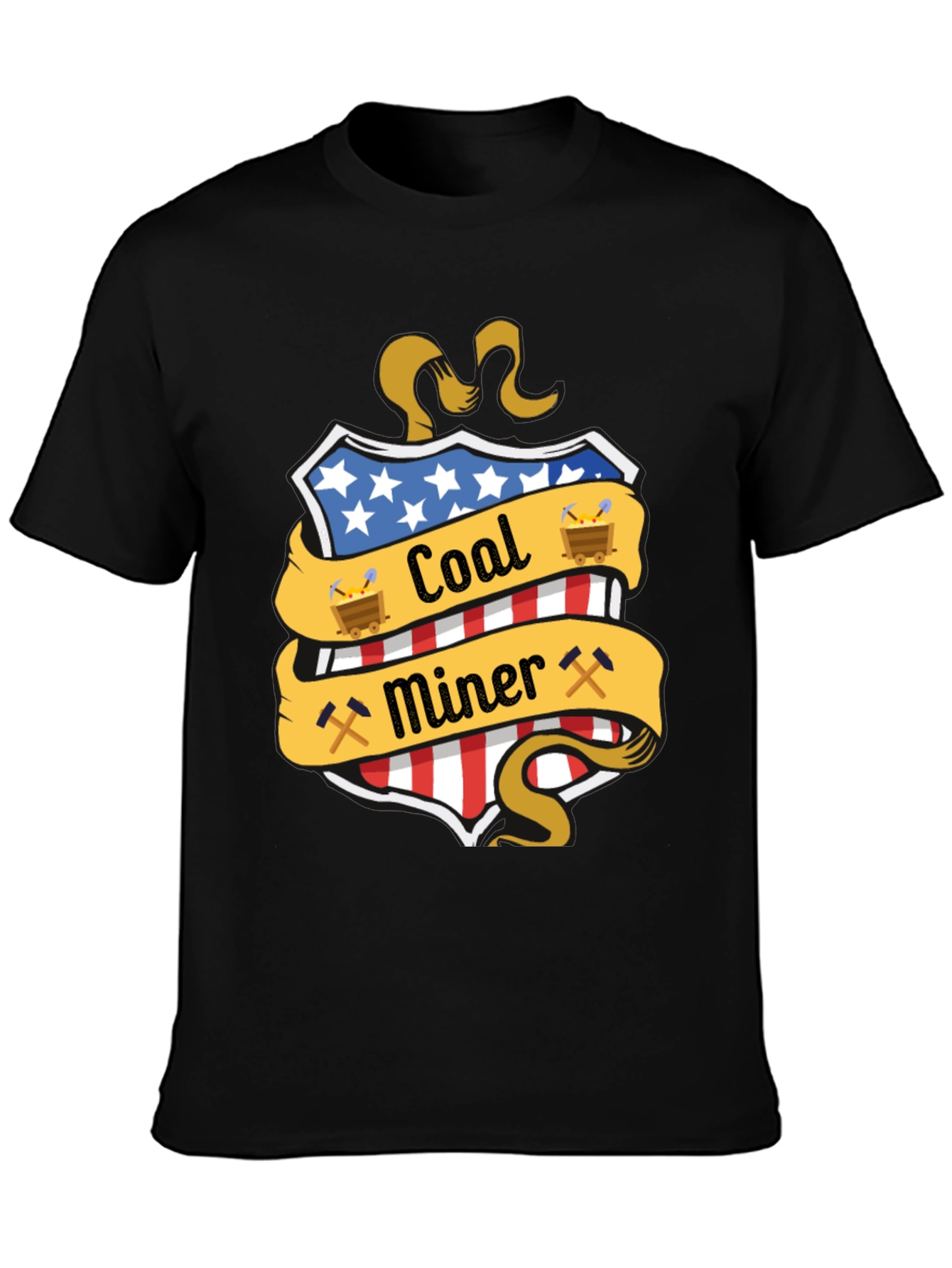 Coal Miner USA Patriotic T-Shirt