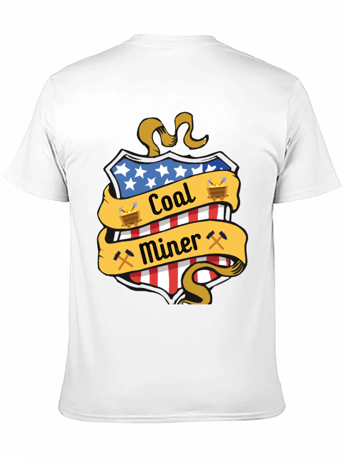 Coal Miner USA Patriotic T-Shirt