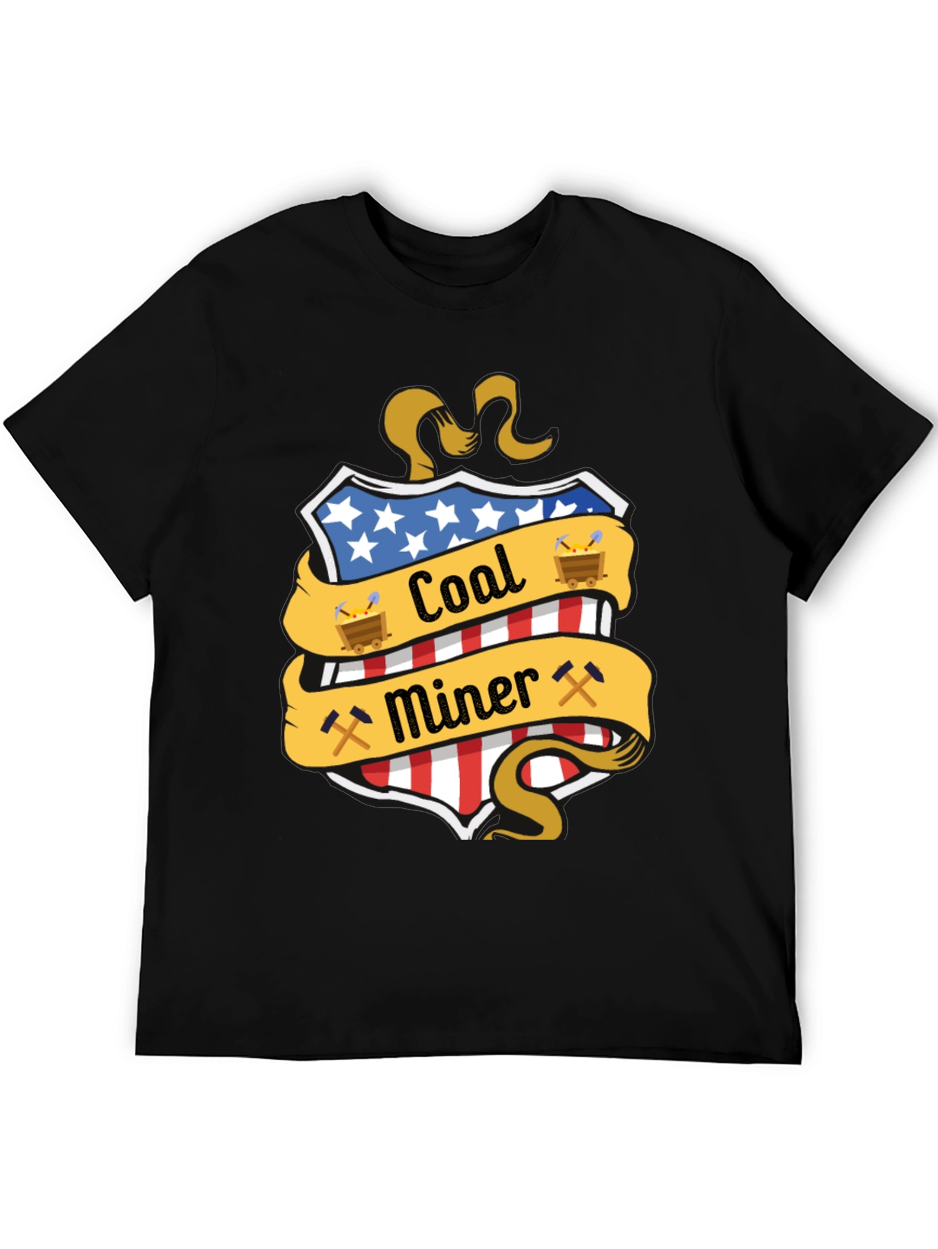 Coal Miner USA Patriotic T-Shirt