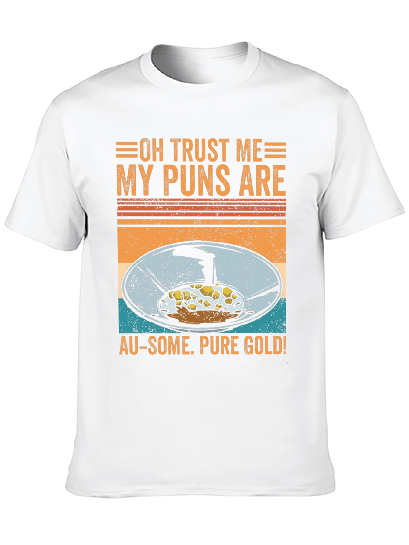 Funny Gold Panning Pun T-Shirt - Au-some Puns