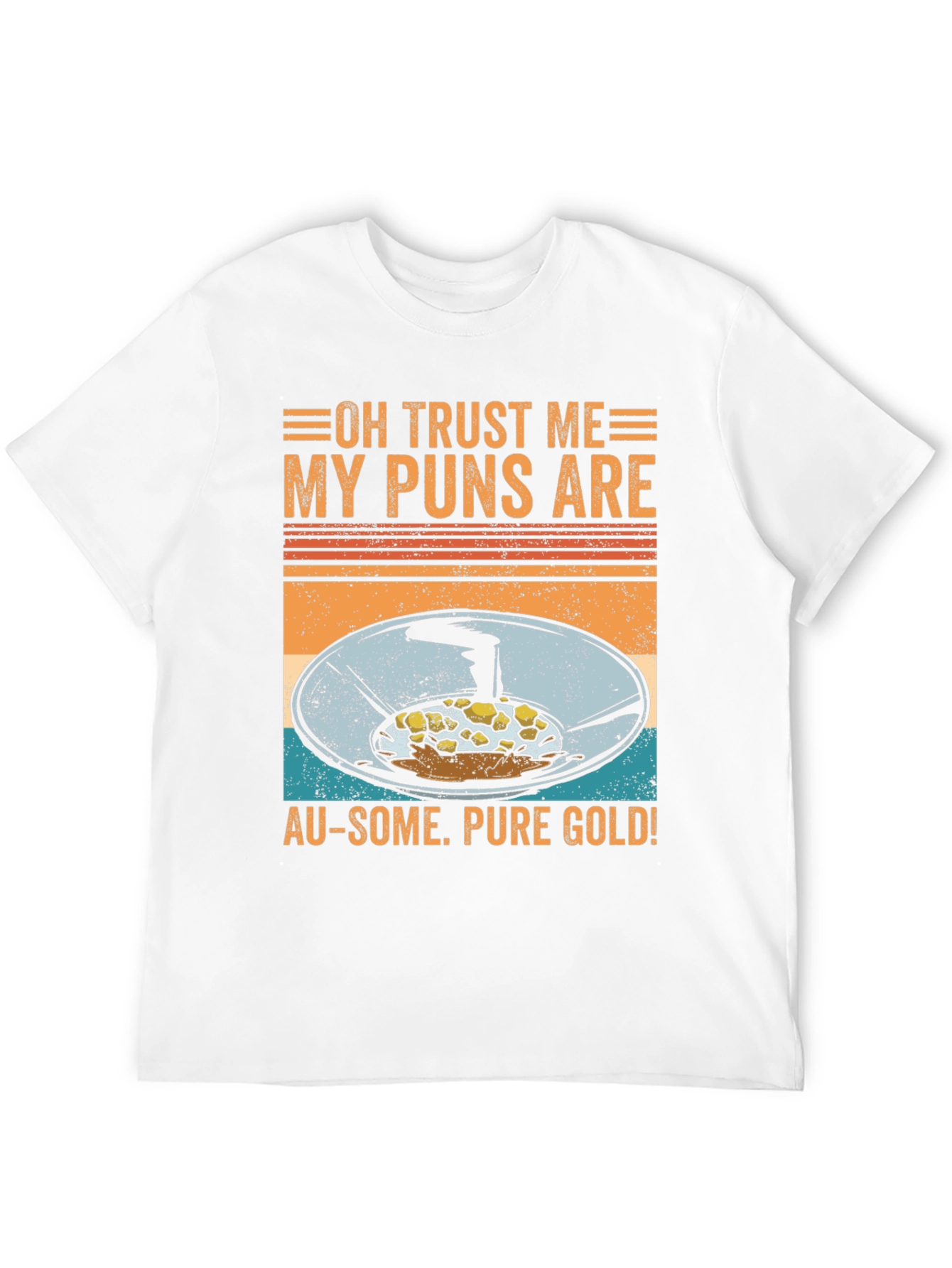 Funny Gold Panning Pun T-Shirt - Au-some Puns