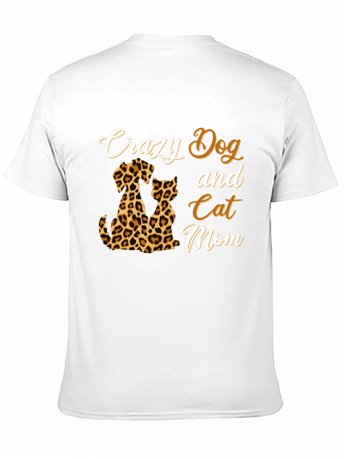 Crazy Dog and Cat Mom Graphic T-Shirt