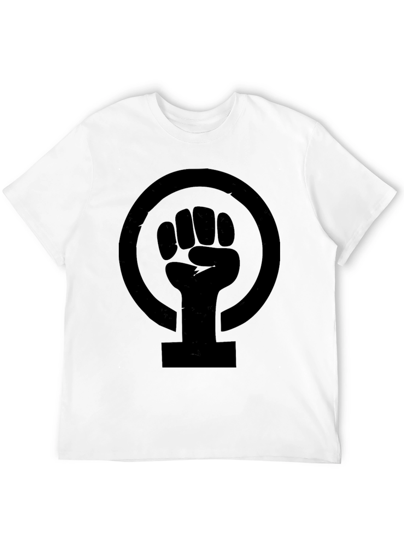 Feminist Fist Symbol T-Shirt - Black