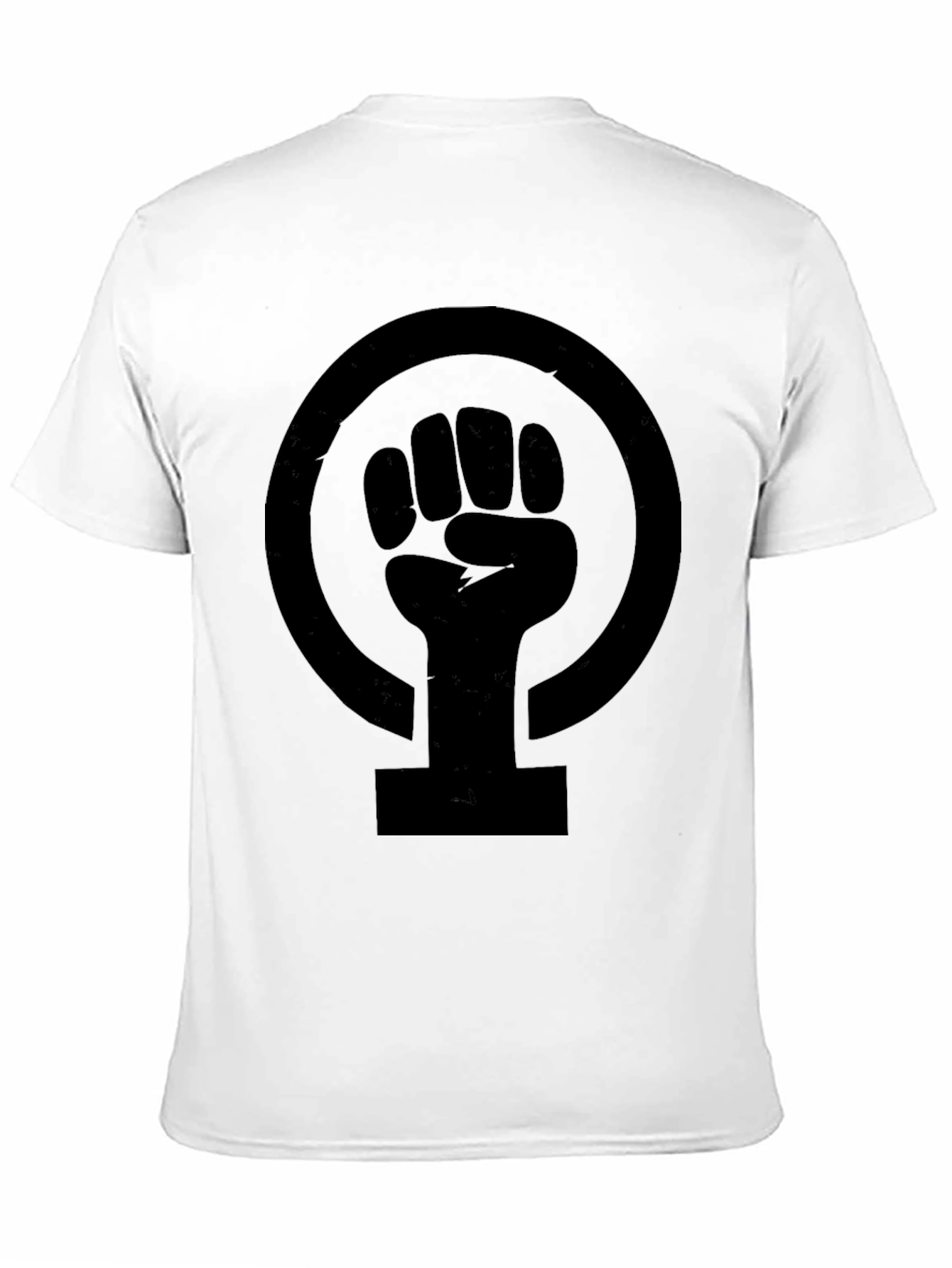 Feminist Fist Symbol T-Shirt - Black