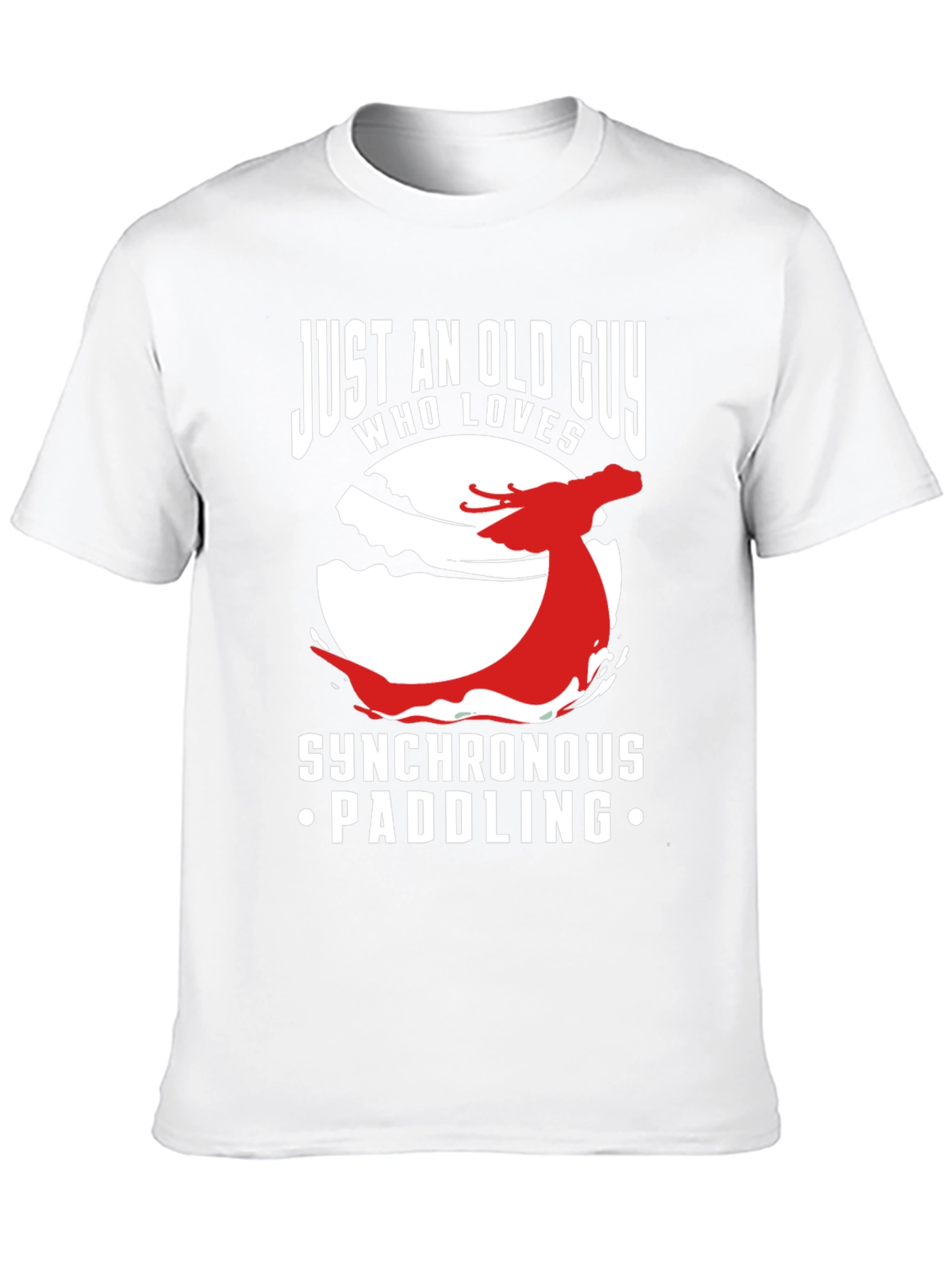 Synchronous Paddling T-Shirt - Old Guy Dragon Boat Tee