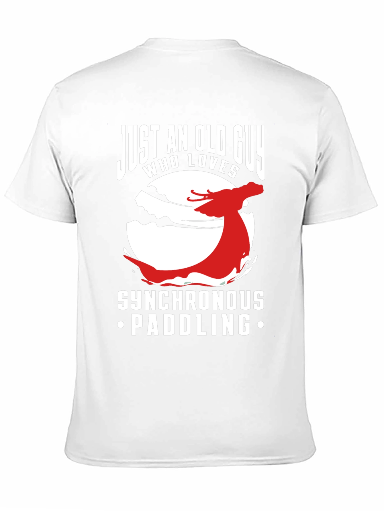 Synchronous Paddling T-Shirt - Old Guy Dragon Boat Tee