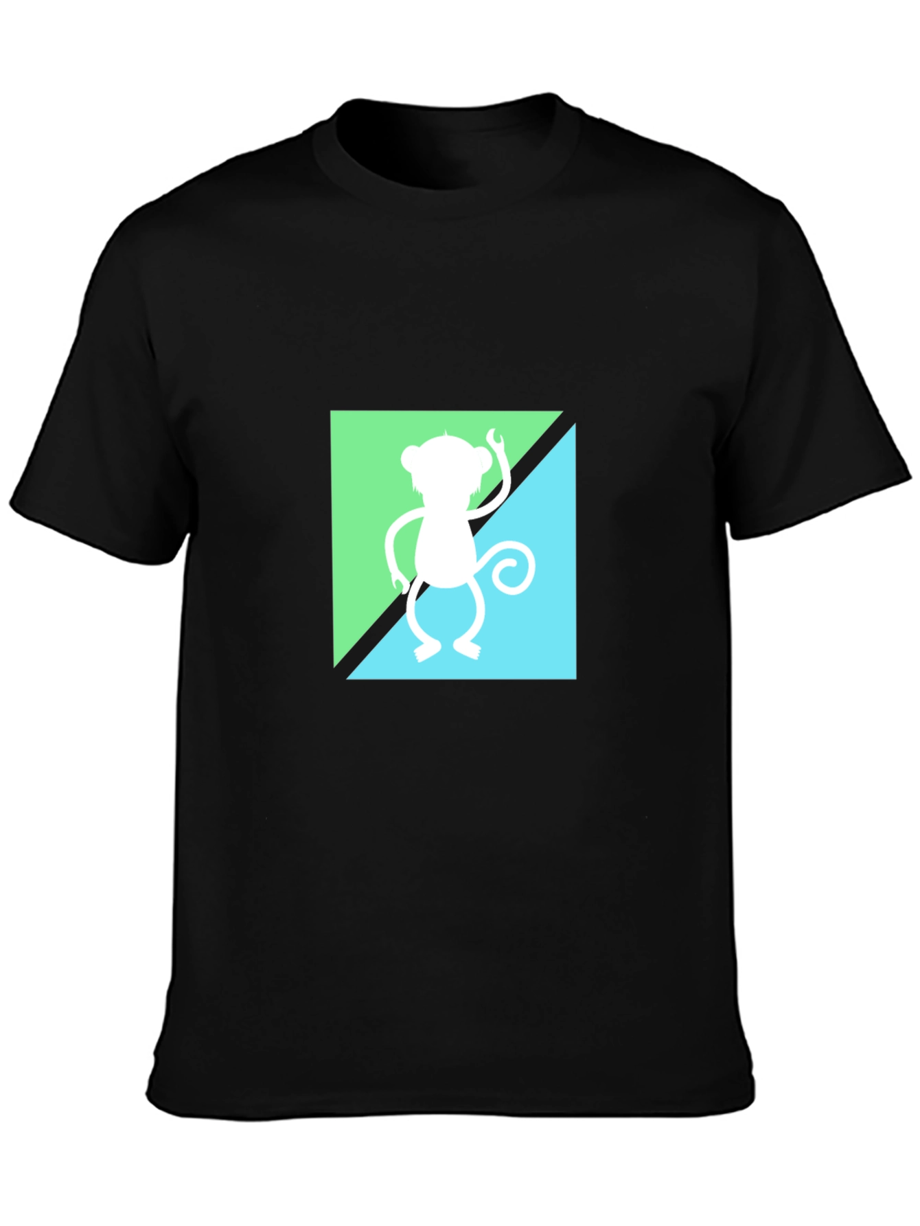 Monkey Graphic Black Tee