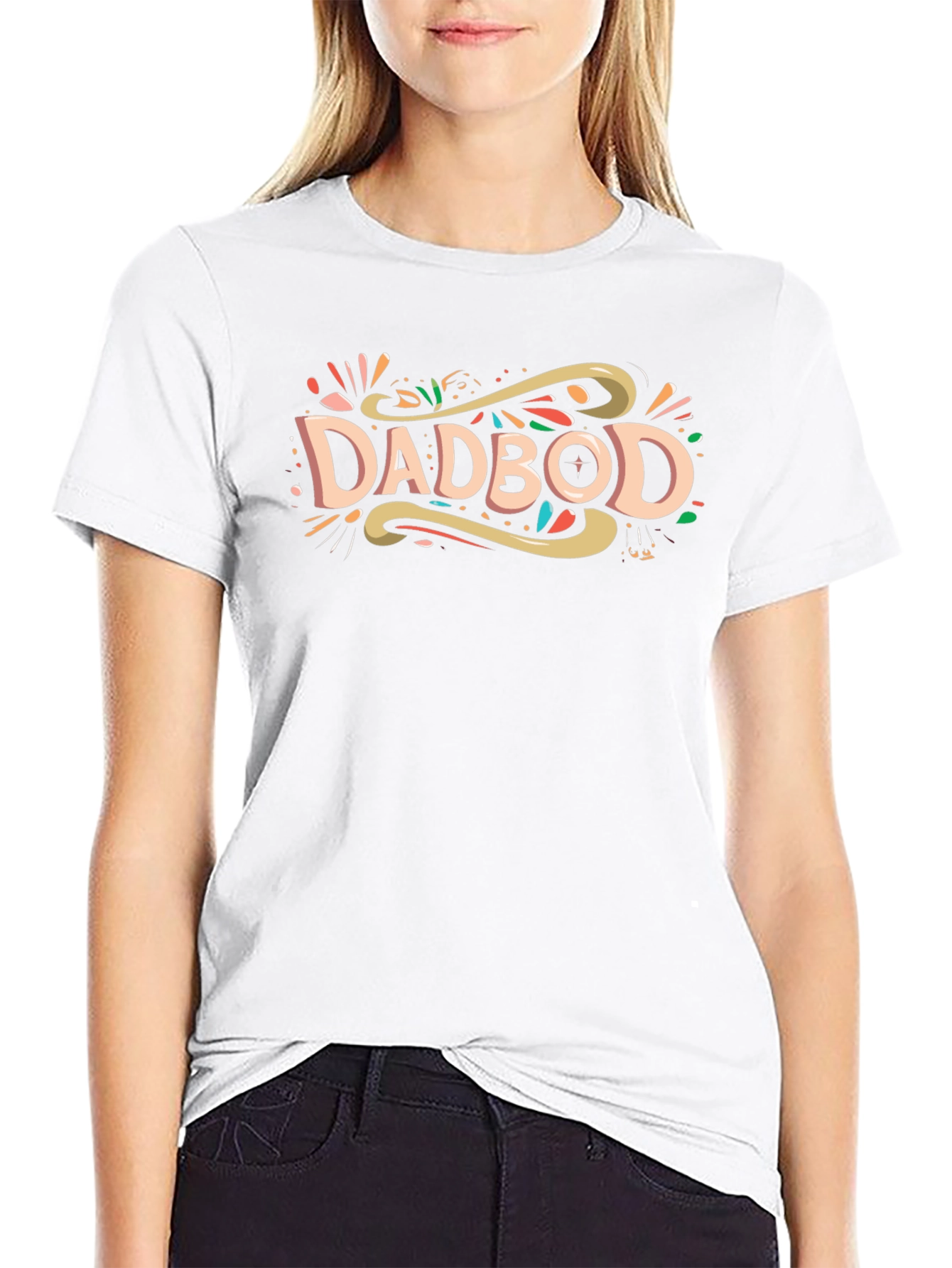 Dadbod Graphic Tee - Comfortable Black T-Shirt