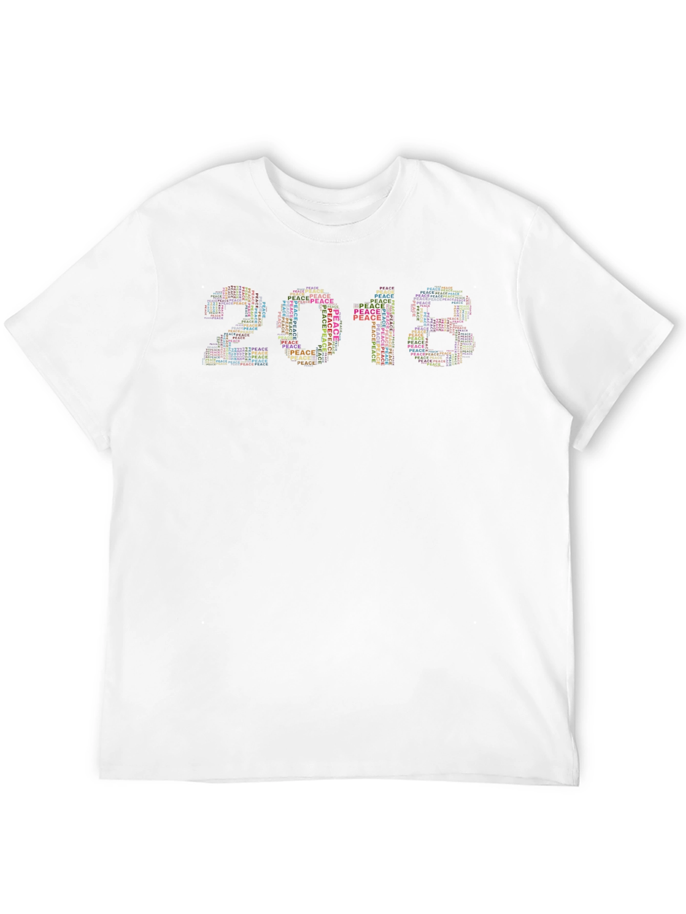 Peace 2018 Graphic T-Shirt - Black