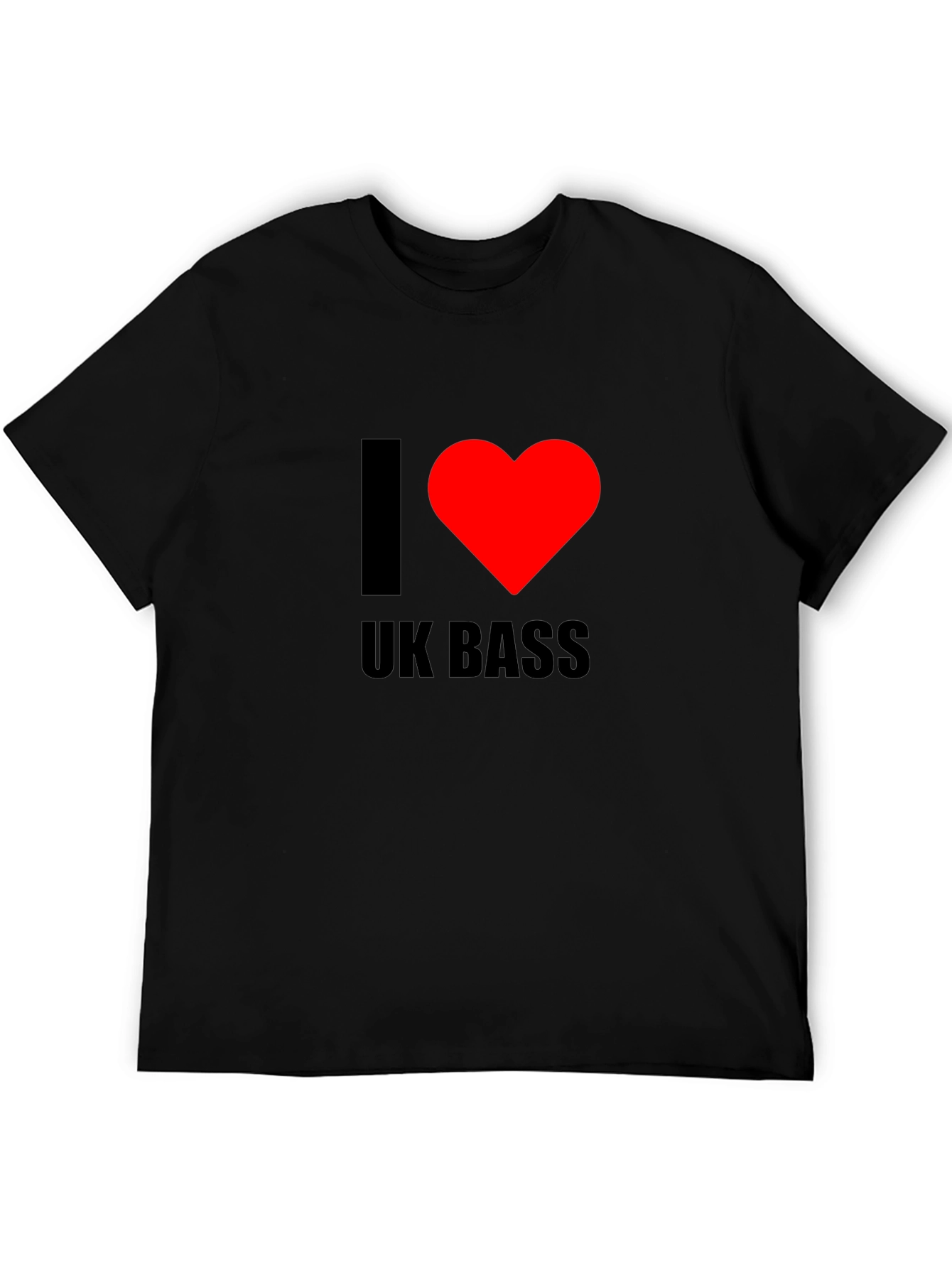 I Heart UK Bass Black T-Shirt