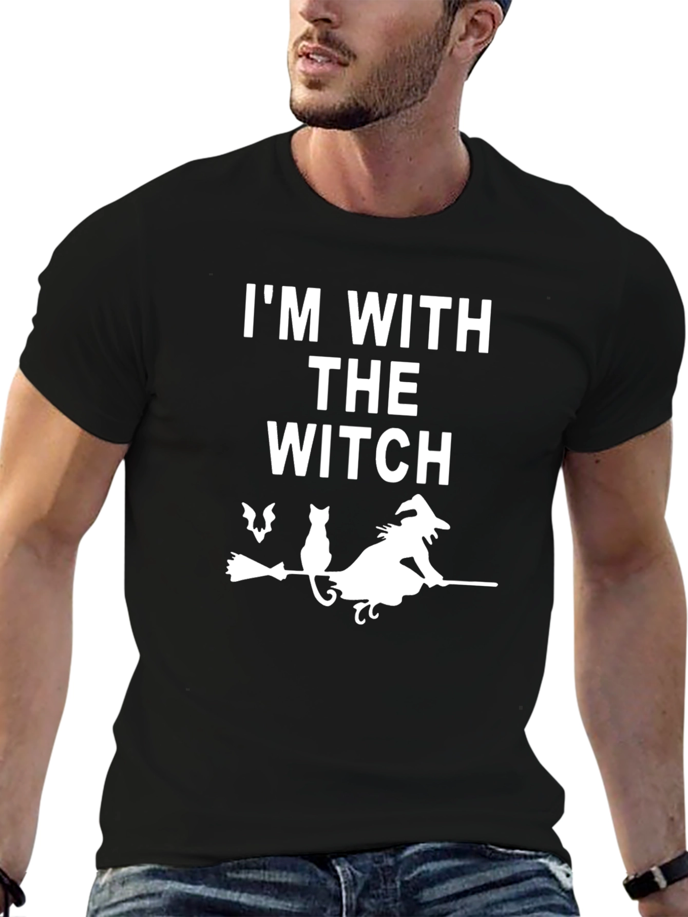 Im With The Witch T-Shirt - Halloween Fun!