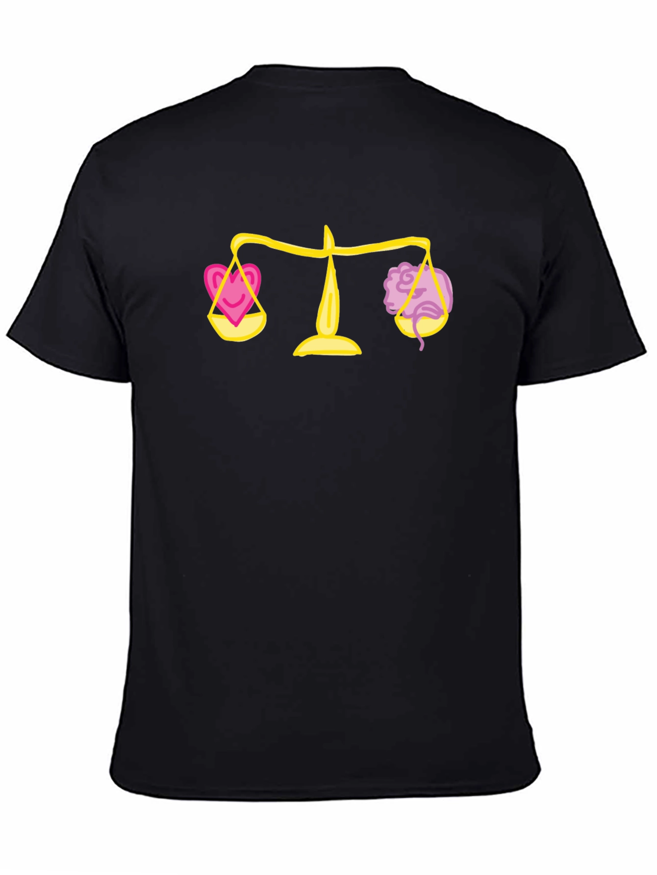 Balance Heart & Mind Black Graphic Tee
