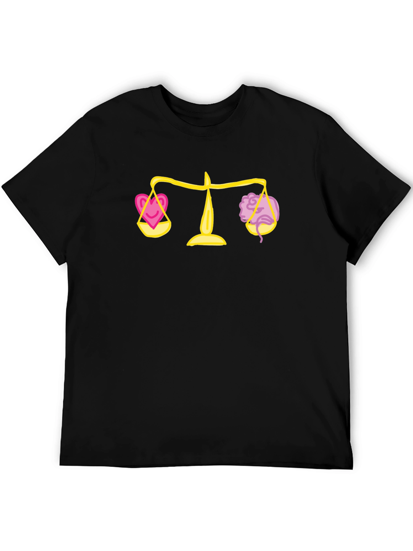 Balance Heart & Mind Black Graphic Tee