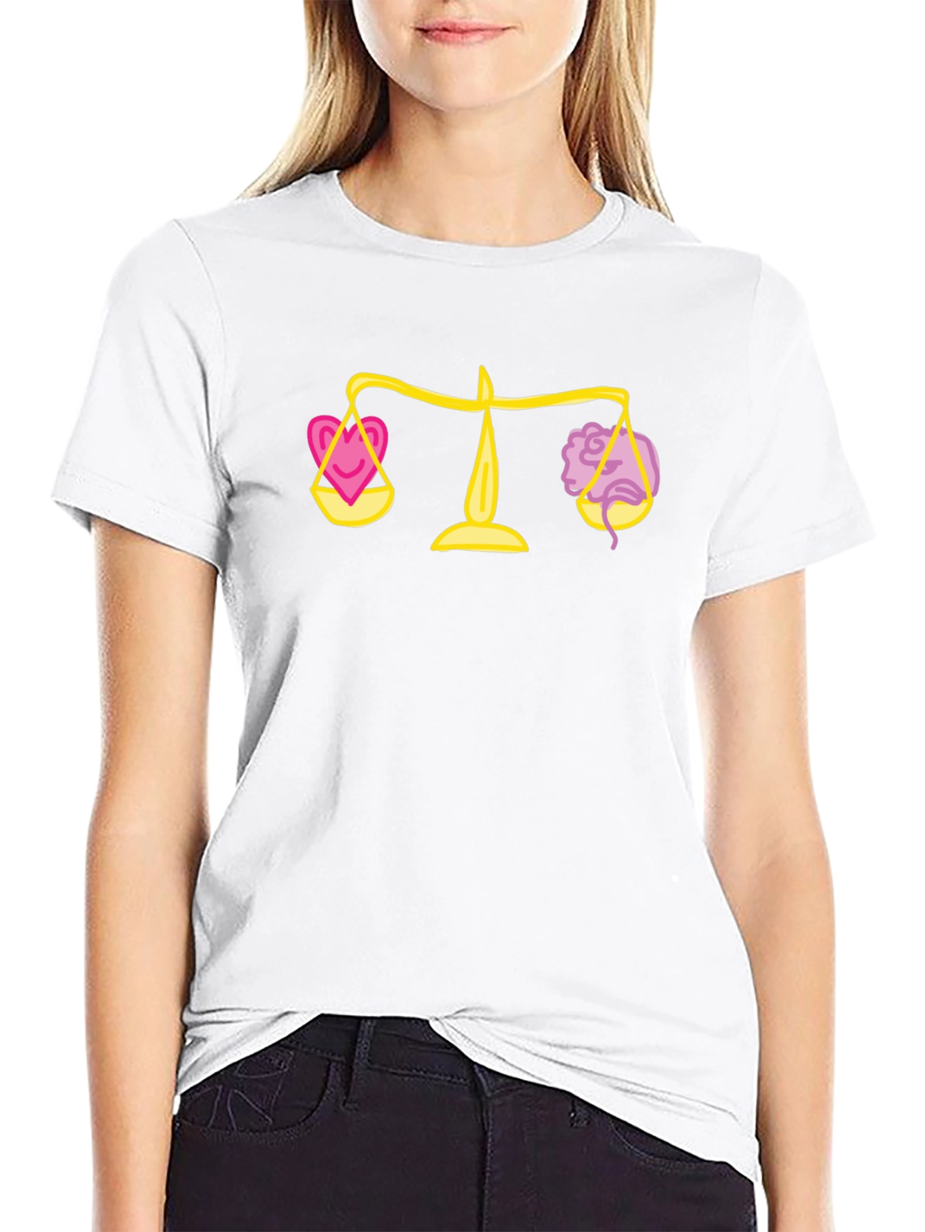 Balance Heart & Mind Black Graphic Tee