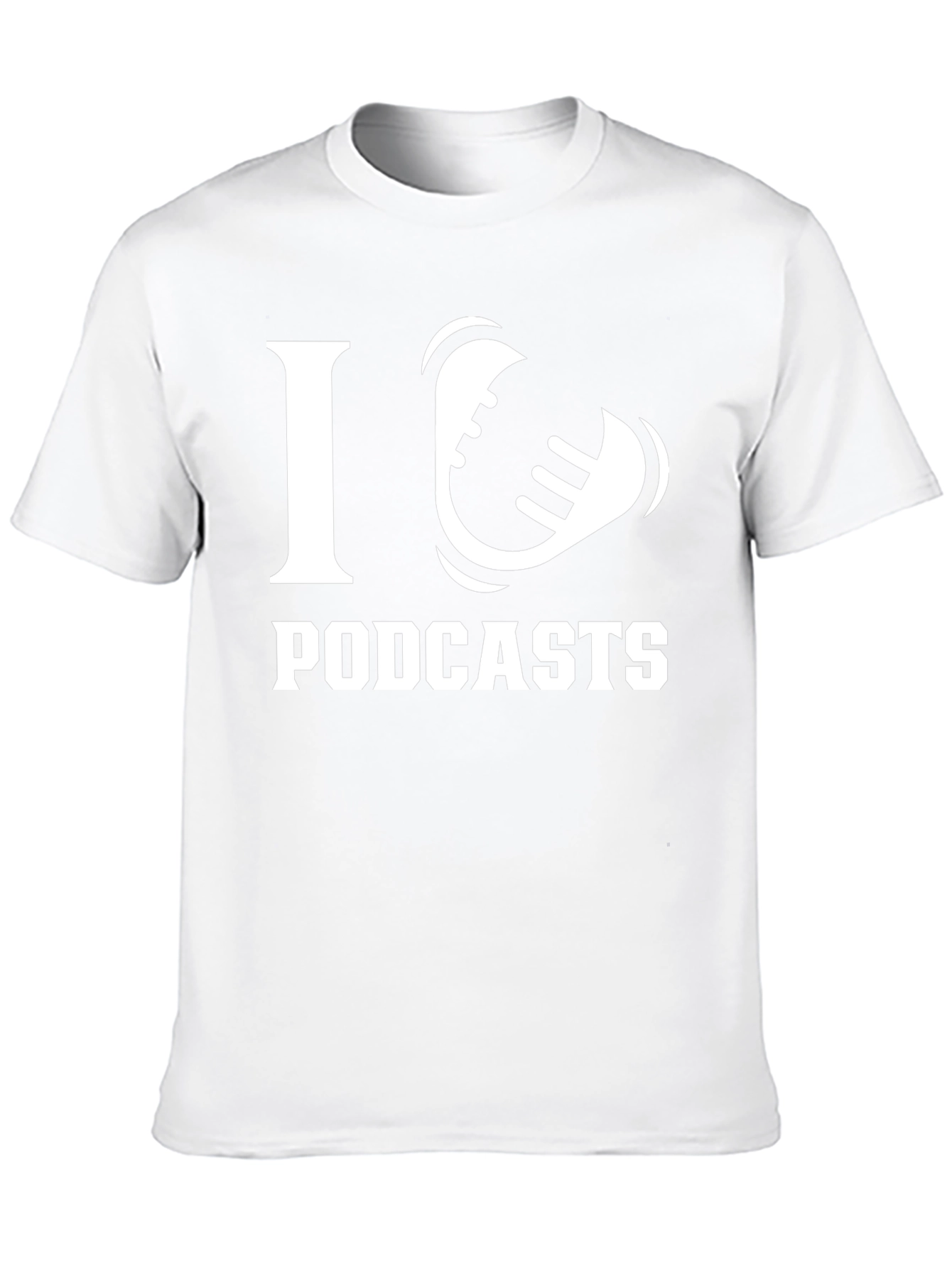 I Love Podcasts T-Shirt - Black
