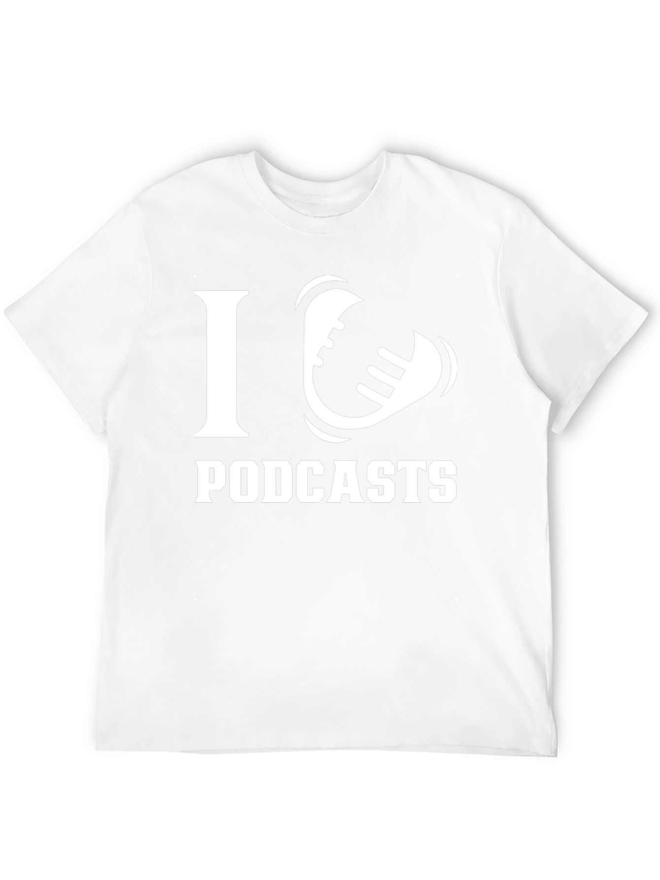 I Love Podcasts T-Shirt - Black