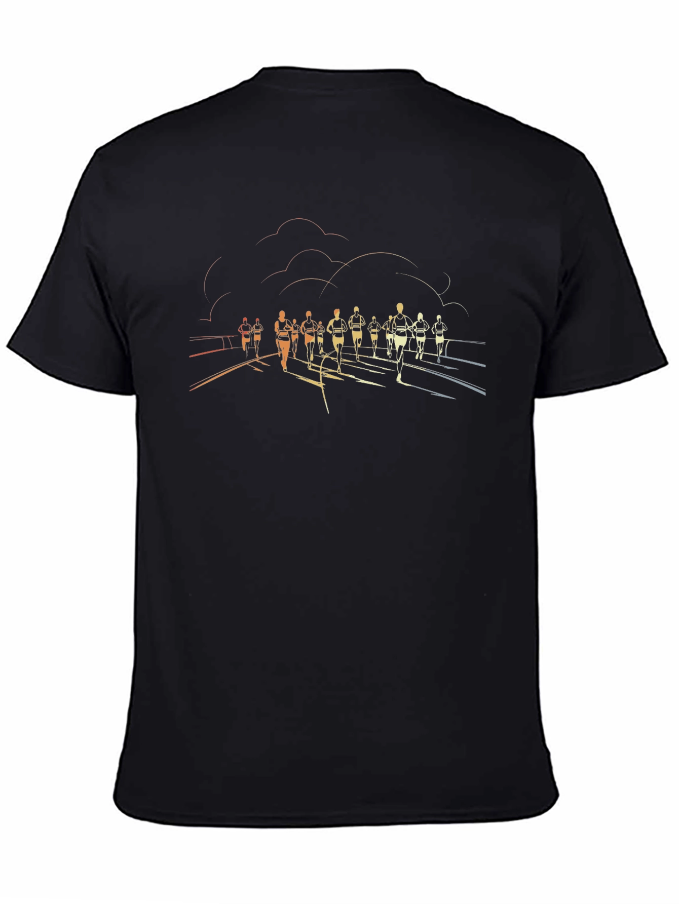 Runners Silhouette Black T-Shirt