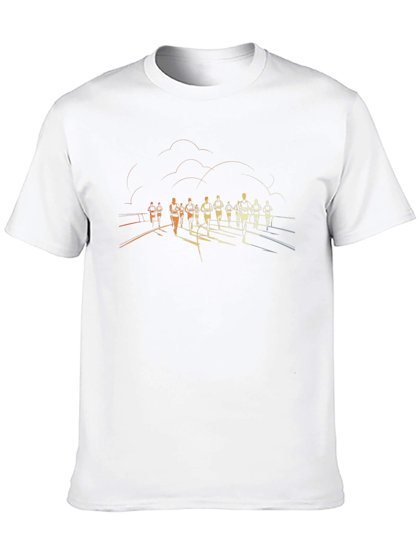 Runners Silhouette Black T-Shirt