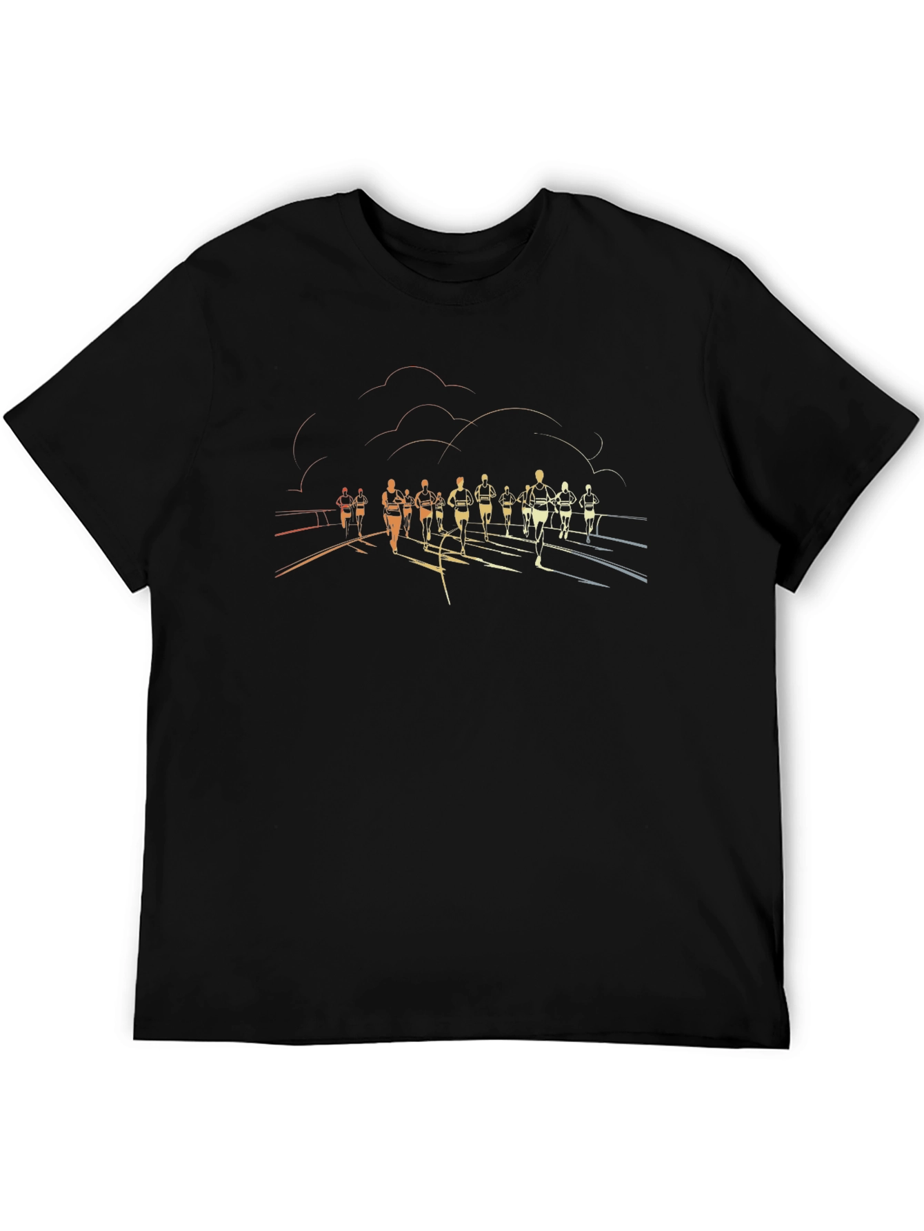 Runners Silhouette Black T-Shirt