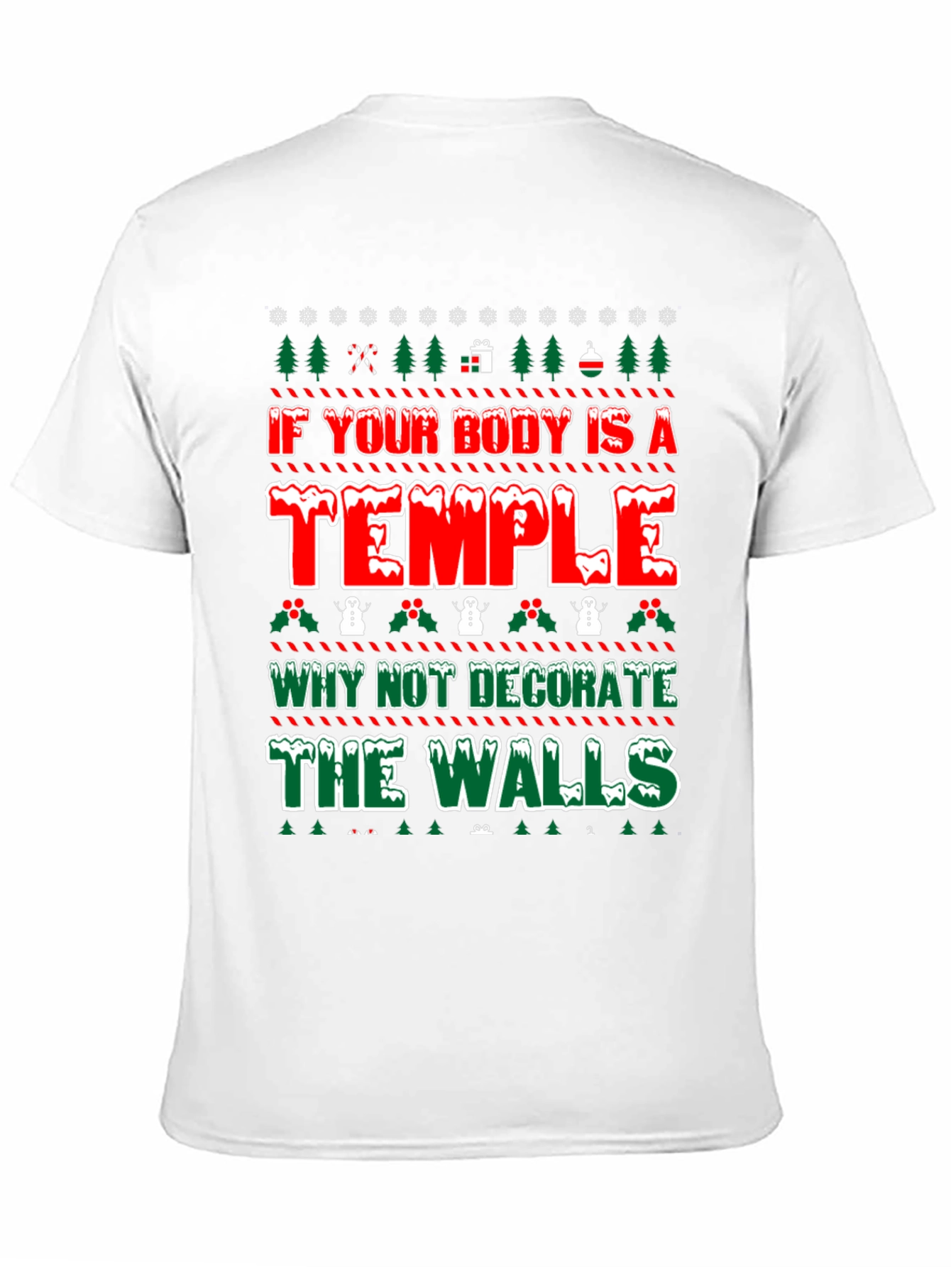 Funny Tattoo Lover Ugly Christmas T-Shirt