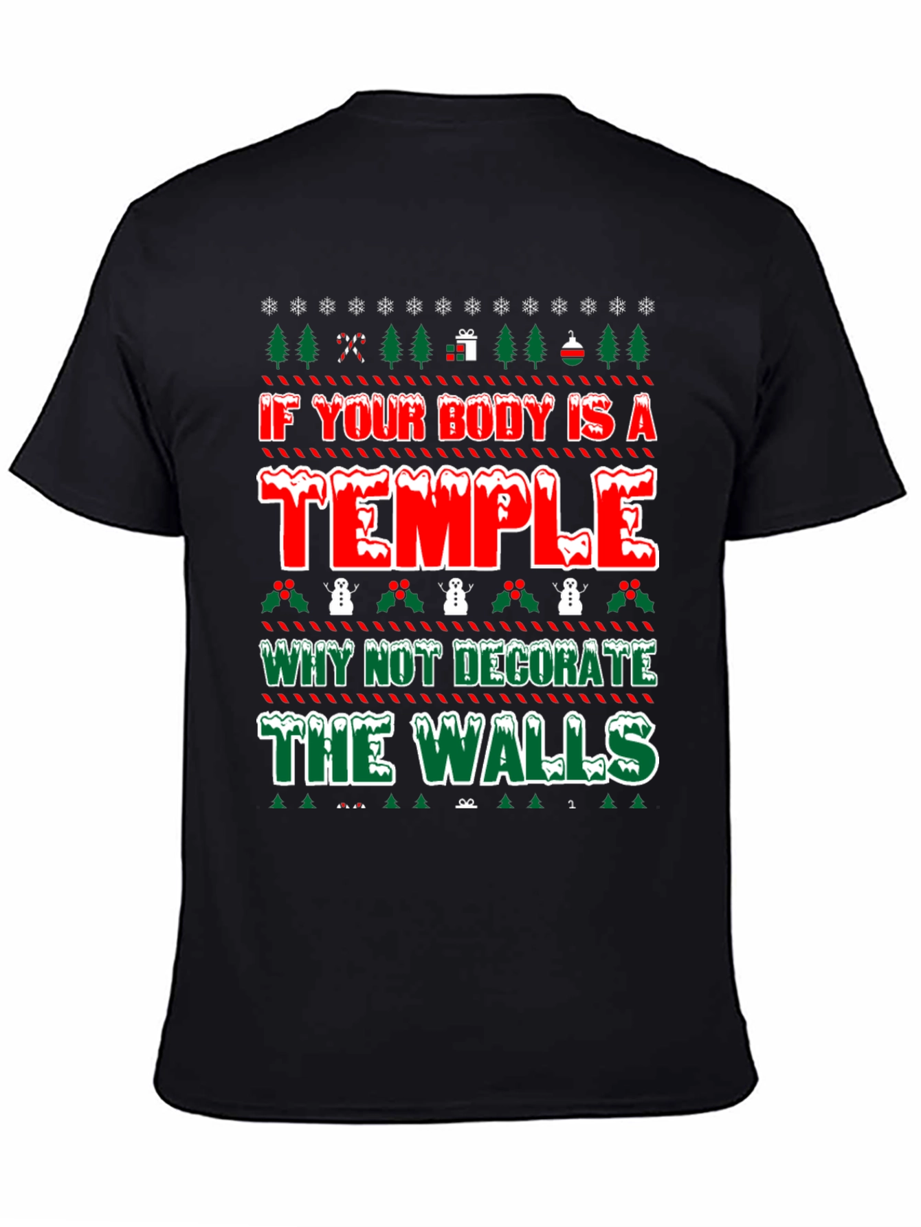 Funny Tattoo Lover Ugly Christmas T-Shirt