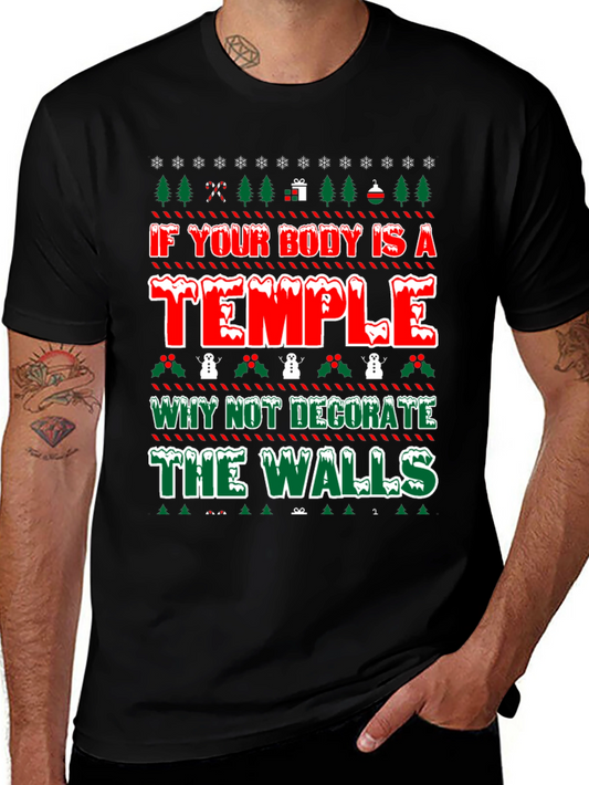 Funny Tattoo Lover Ugly Christmas T-Shirt