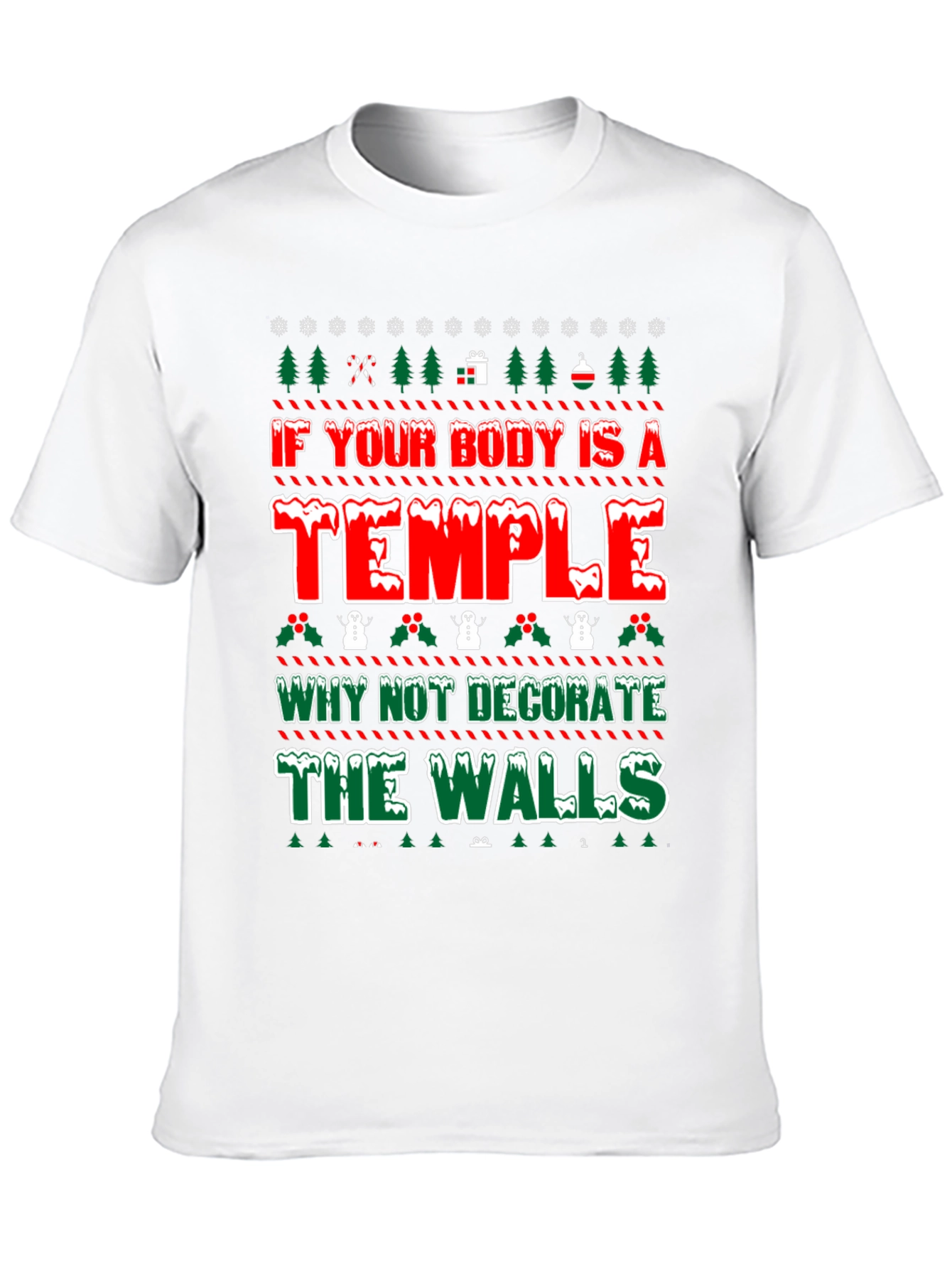 Funny Tattoo Lover Ugly Christmas T-Shirt