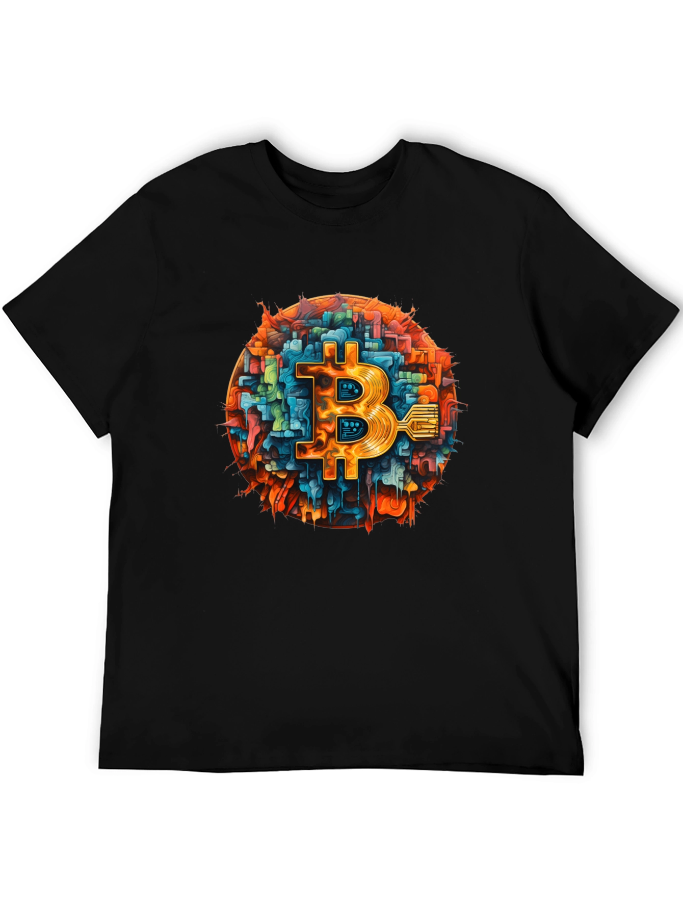 Bitcoin Tech T-Shirt - Black Crypto Tee