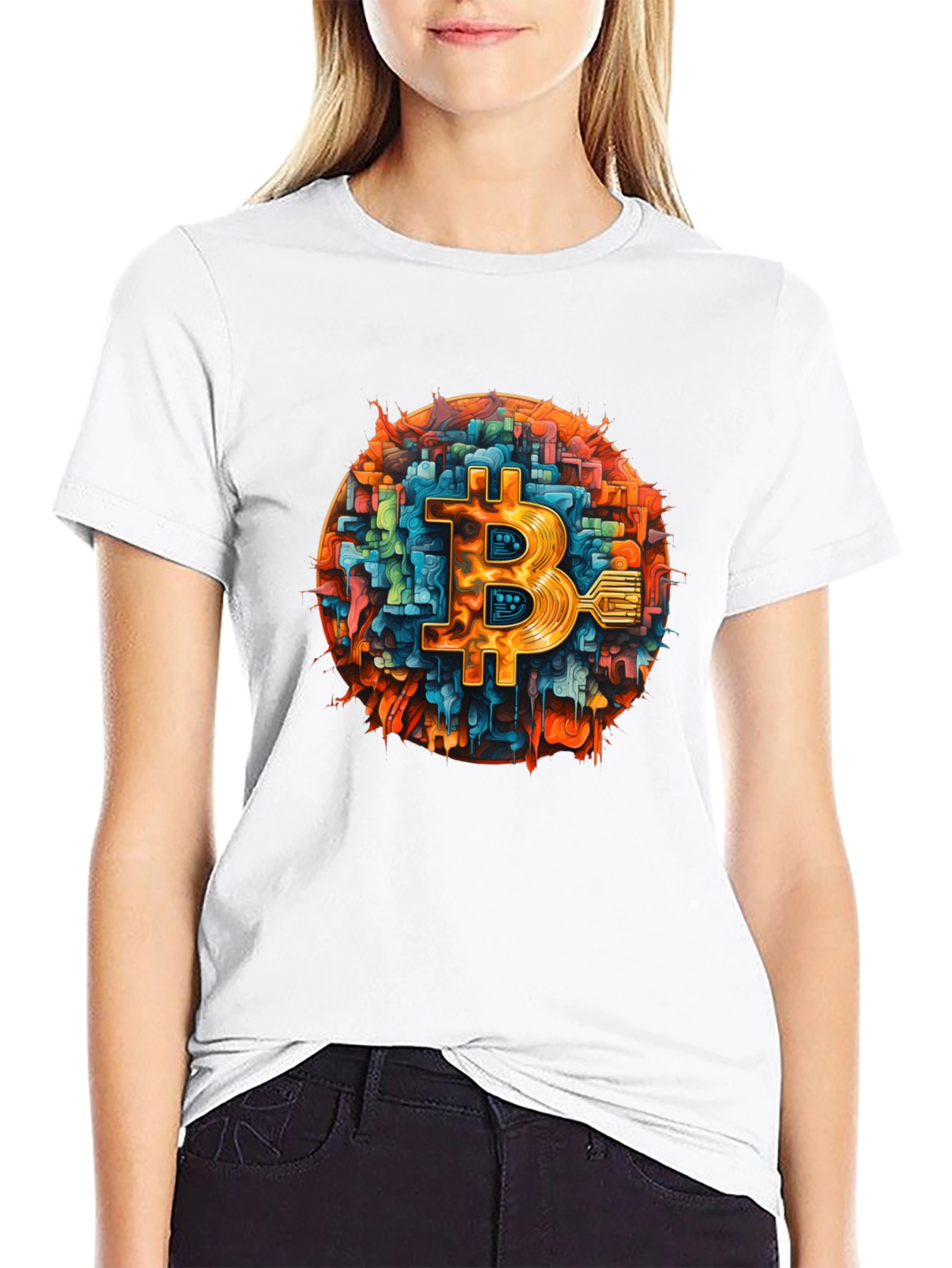 Bitcoin Tech T-Shirt - Black Crypto Tee