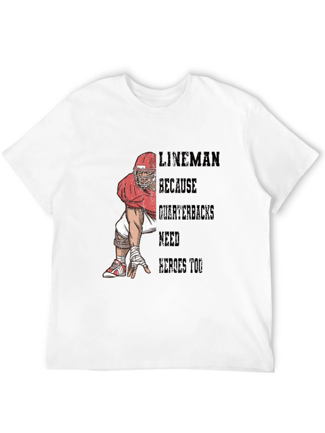 Lineman Hero Football T-Shirt