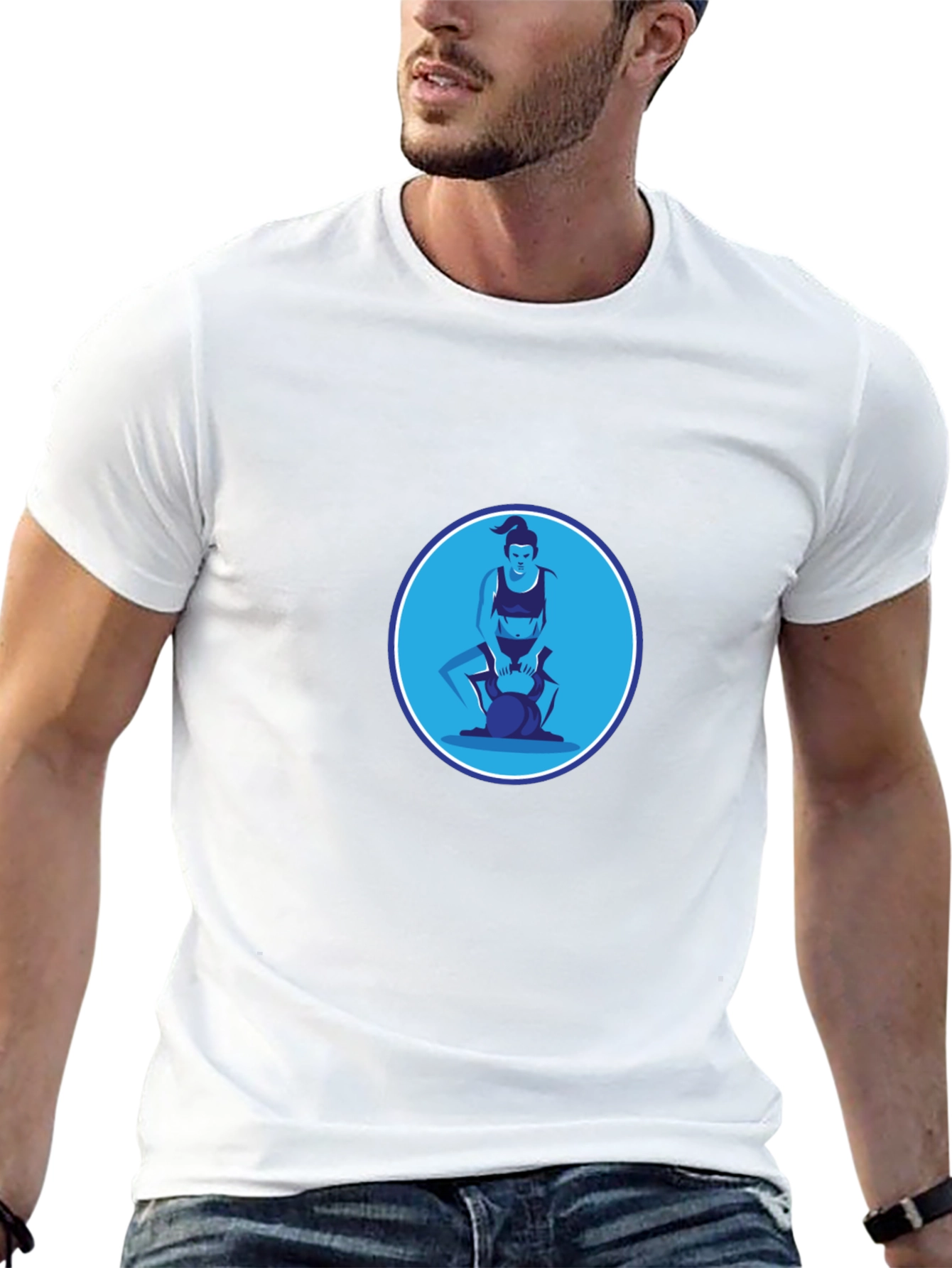 Workout Graphic Tee - Kettlebell Design
