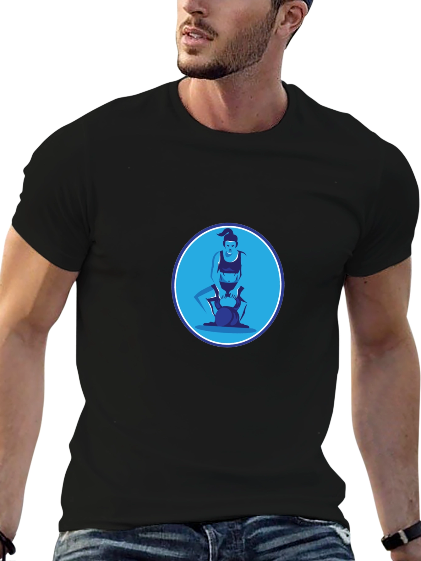 Workout Graphic Tee - Kettlebell Design
