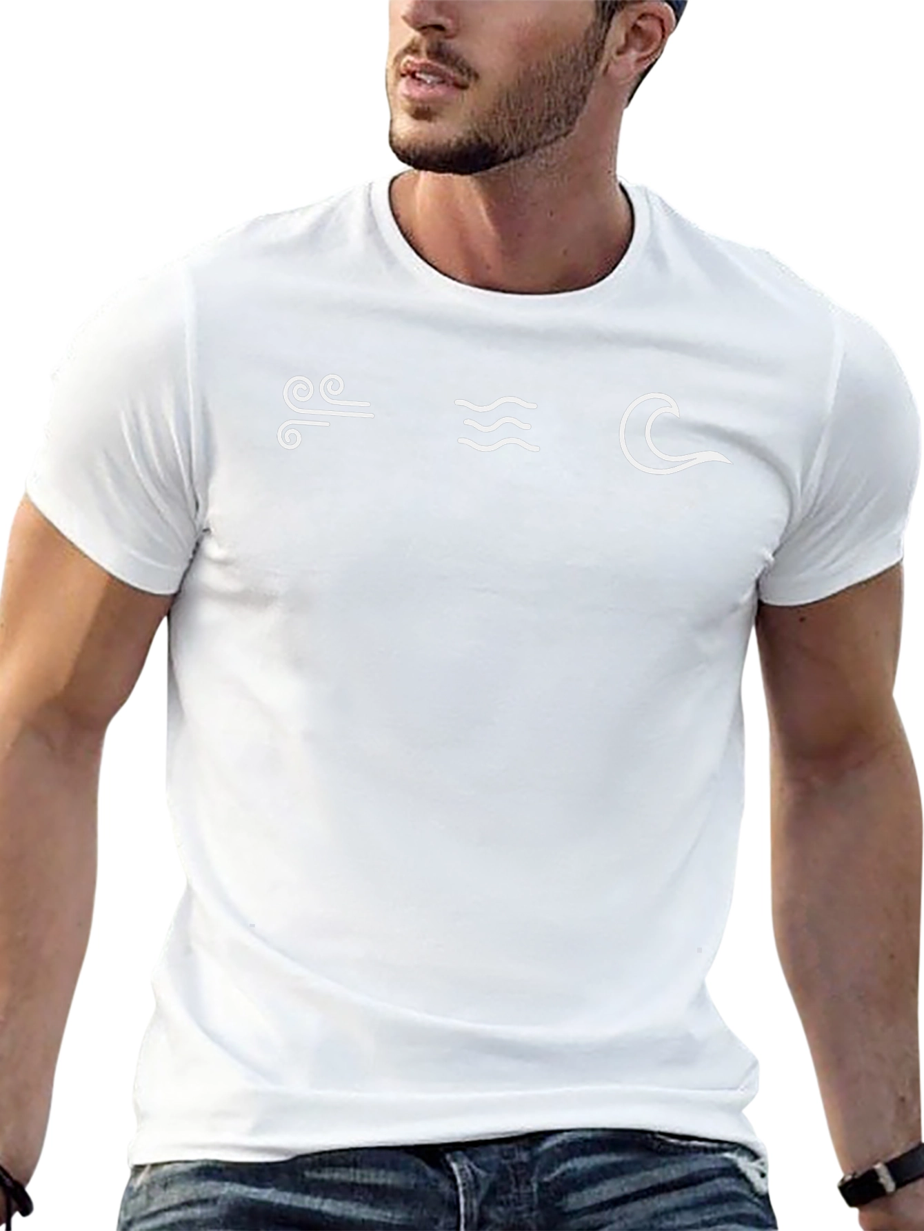 Wind Water Wave Graphic Tee - Surfer Shirt