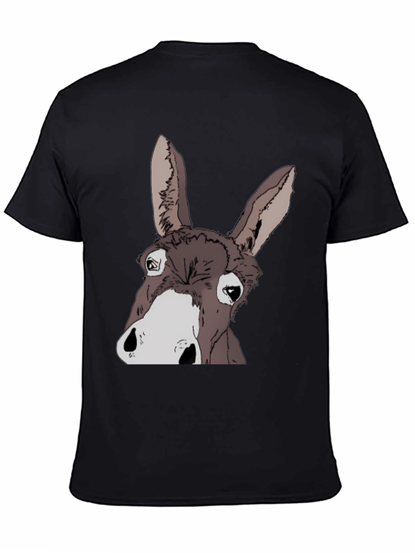 Funny Donkey Graphic T-Shirt - Black Cotton Tee