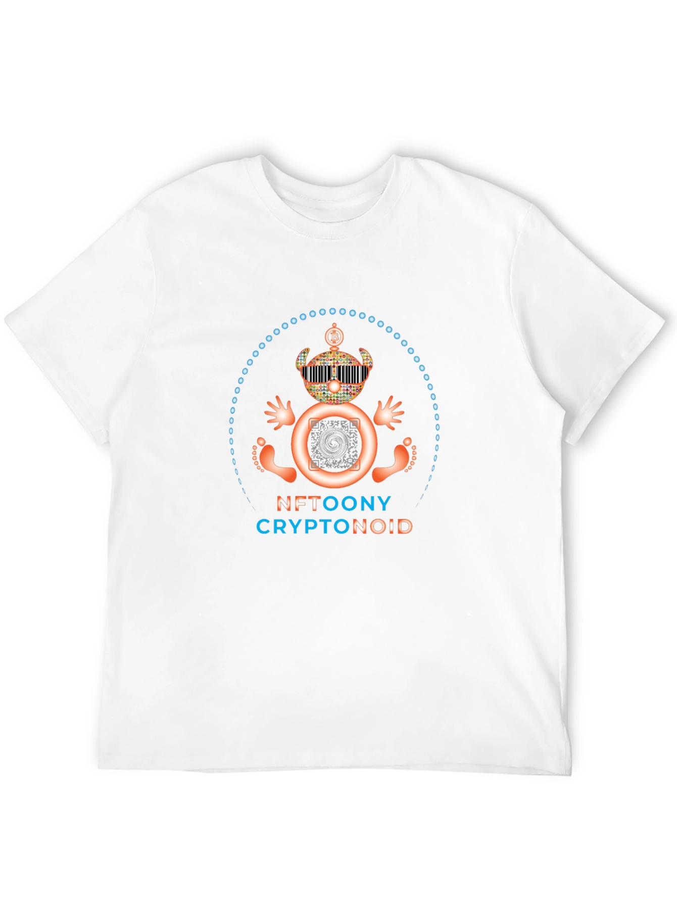 NFT Toony Cryptonoid Graphic Tee - Black