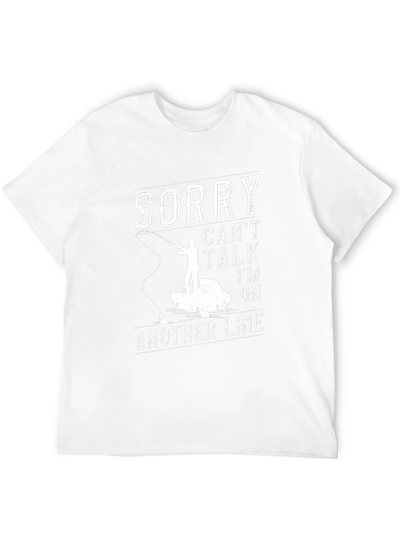 Sorry Cant Talk Fishing T-Shirt