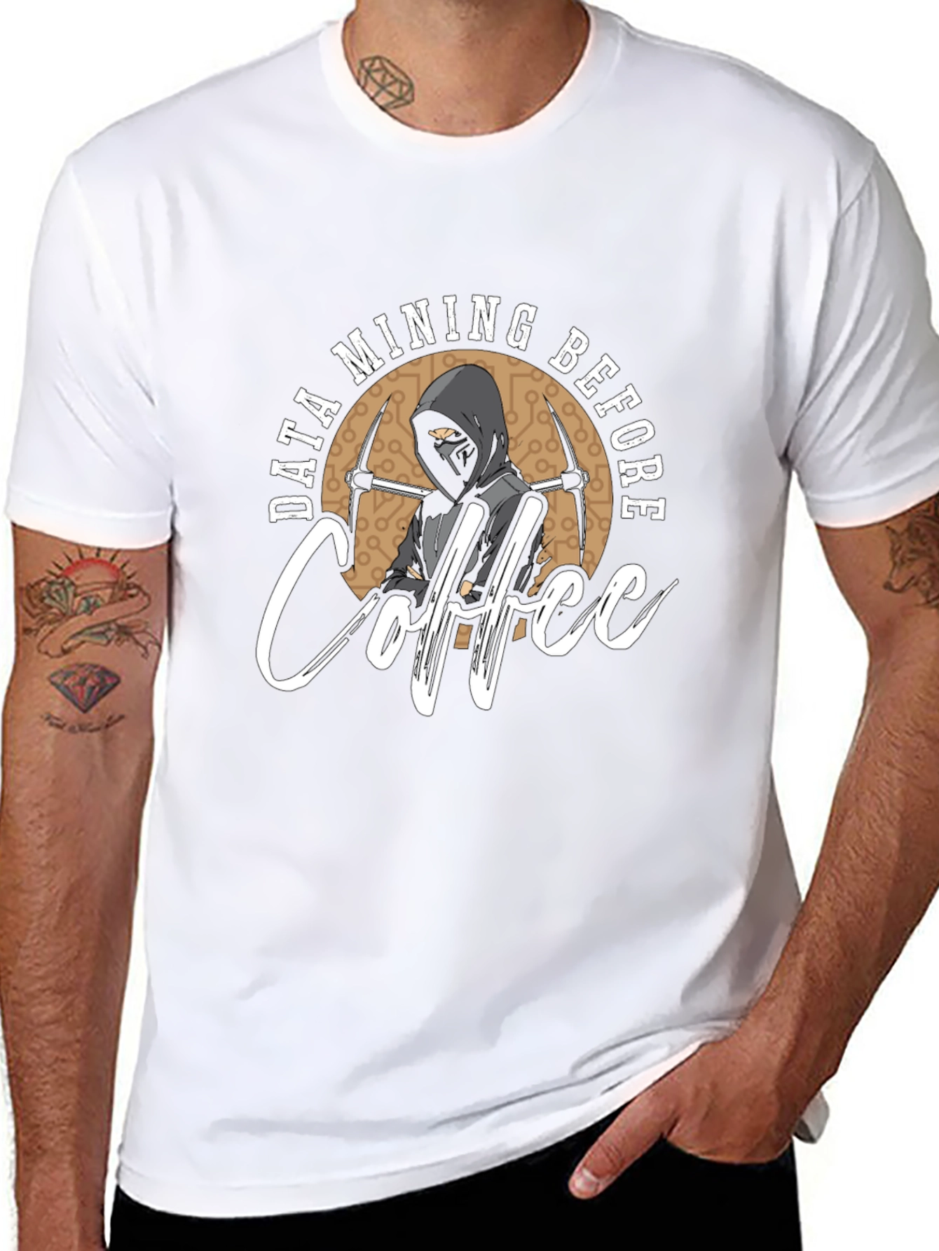 Data Mining Before Coffee Graphic T-Shirt