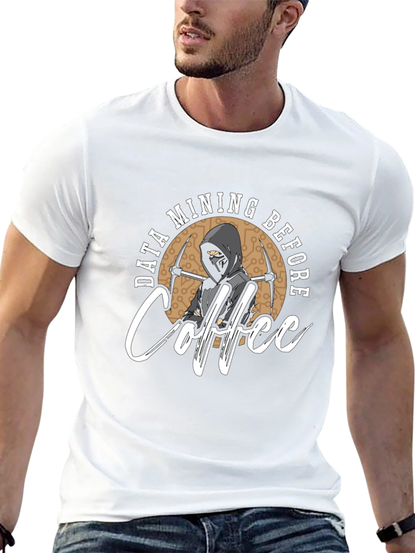 Data Mining Before Coffee Graphic T-Shirt