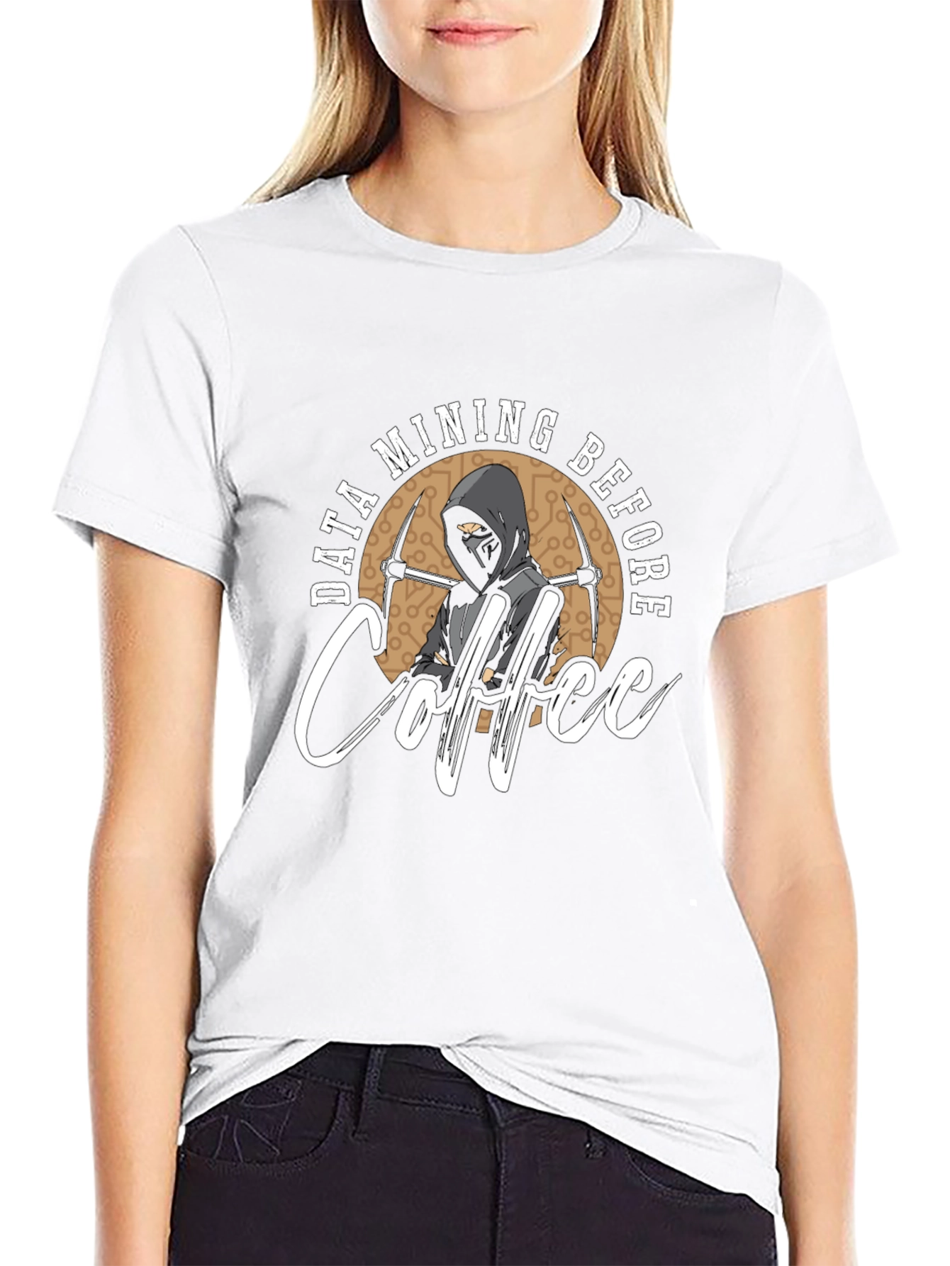 Data Mining Before Coffee Graphic T-Shirt