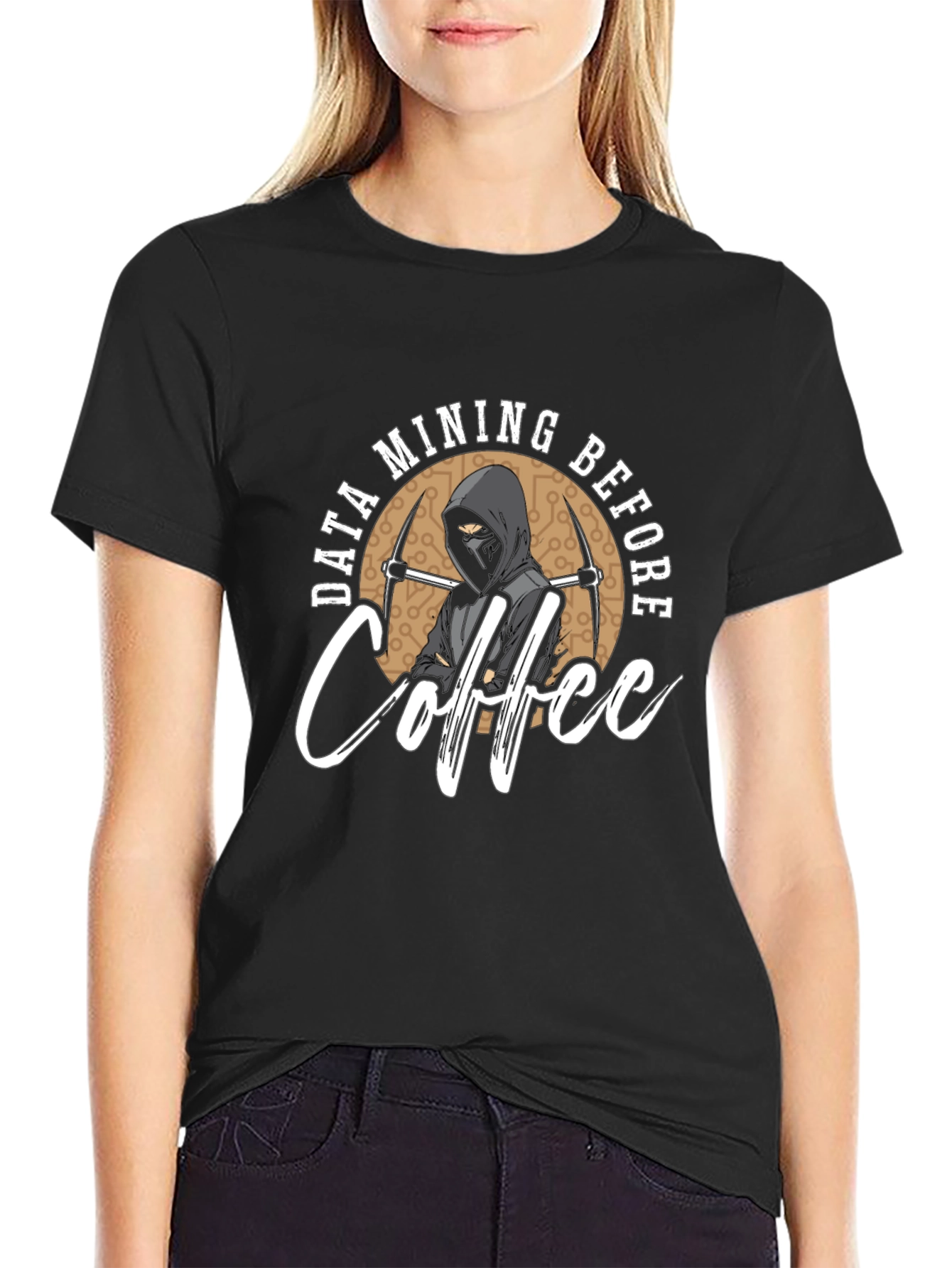 Data Mining Before Coffee Graphic T-Shirt