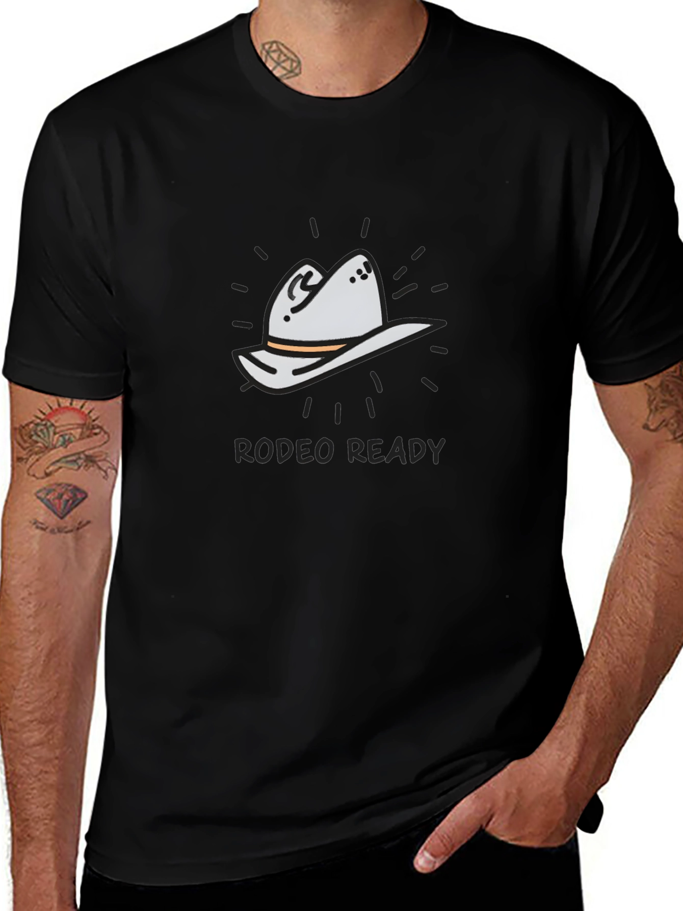 Rodeo Ready T-Shirt - Cowboy Hat Graphic Tee